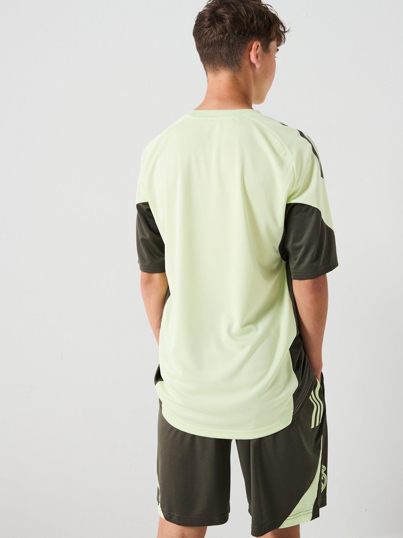 Image 2 of 6 of adidas Junior Real Madrid Training Jersey - Lime