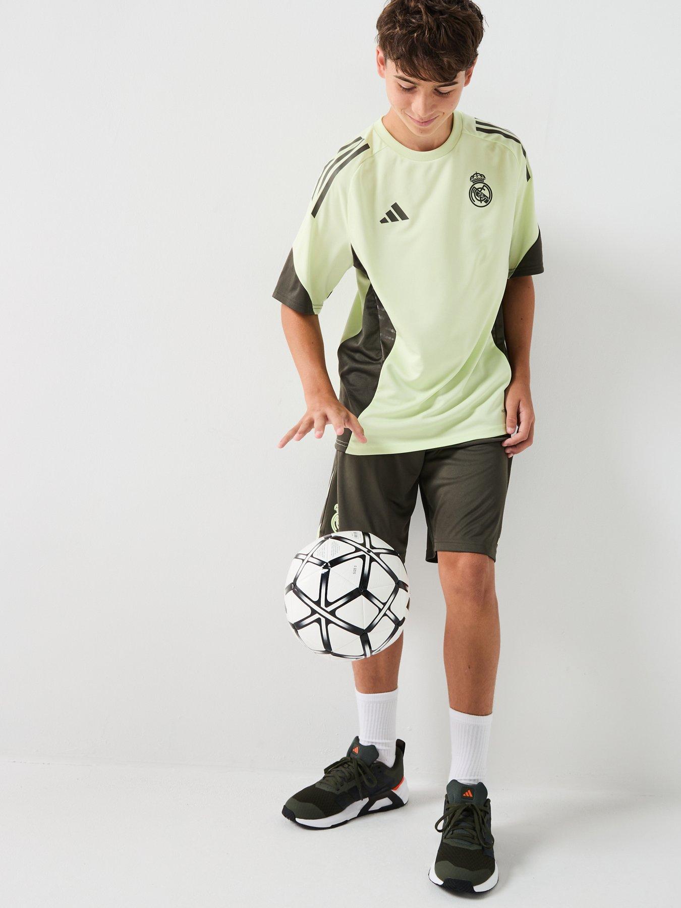 Image 3 of 6 of adidas Junior Real Madrid Training Jersey - Lime