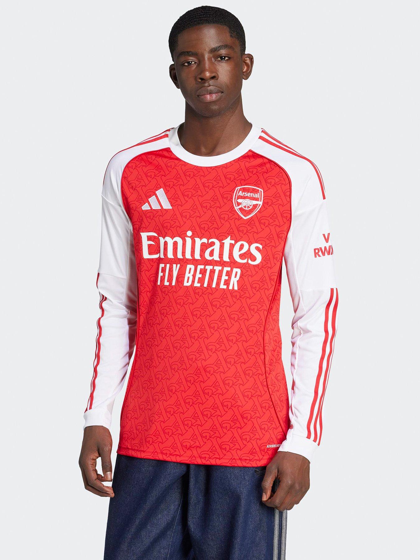 adidas Arsenal Mens 25/26 Home Long Sleeve Stadium Replica Shirt - Red