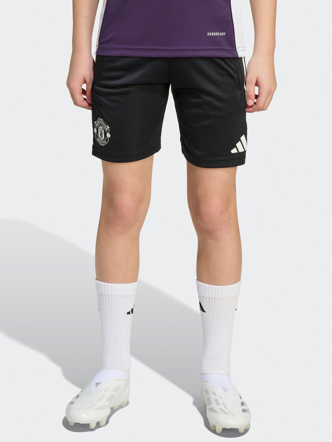adidas Junior Manchester United Training Shorts - Black