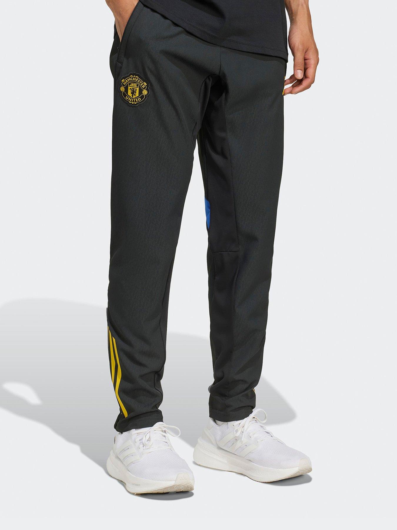 adidas Mens Manchester United Tiro 25 Competition Presentation Pant - Black