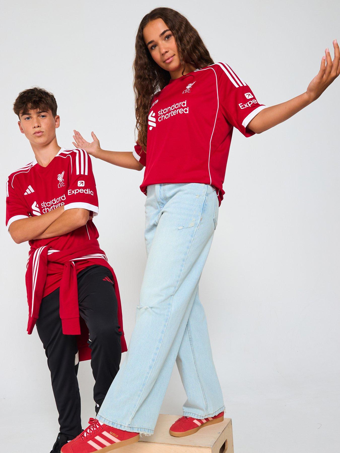 adidas Liverpool Junior 25/26 Home Stadium Replica Shirt - Red