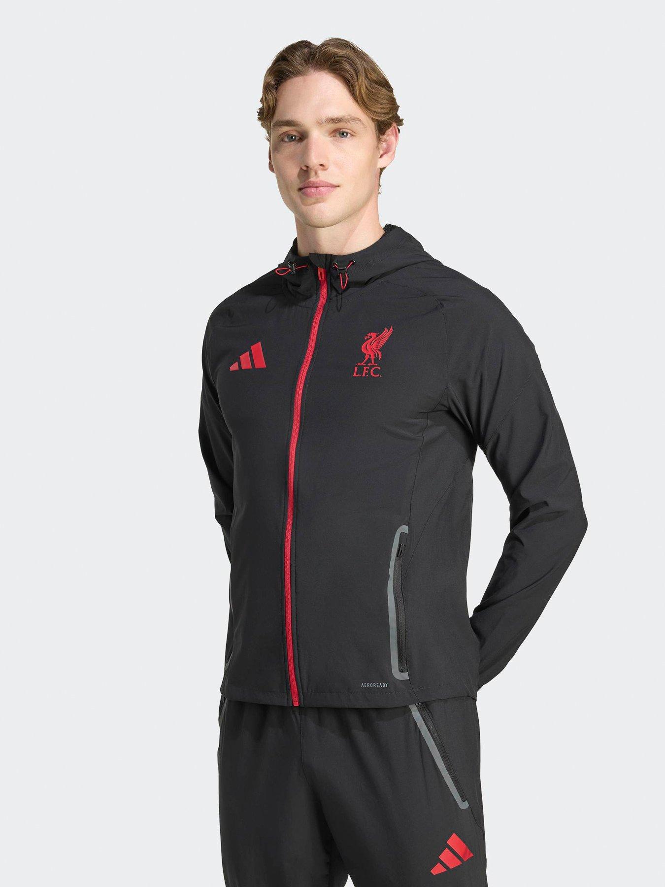 adidas Mens Liverpool Vis Tech Hoodie - Black