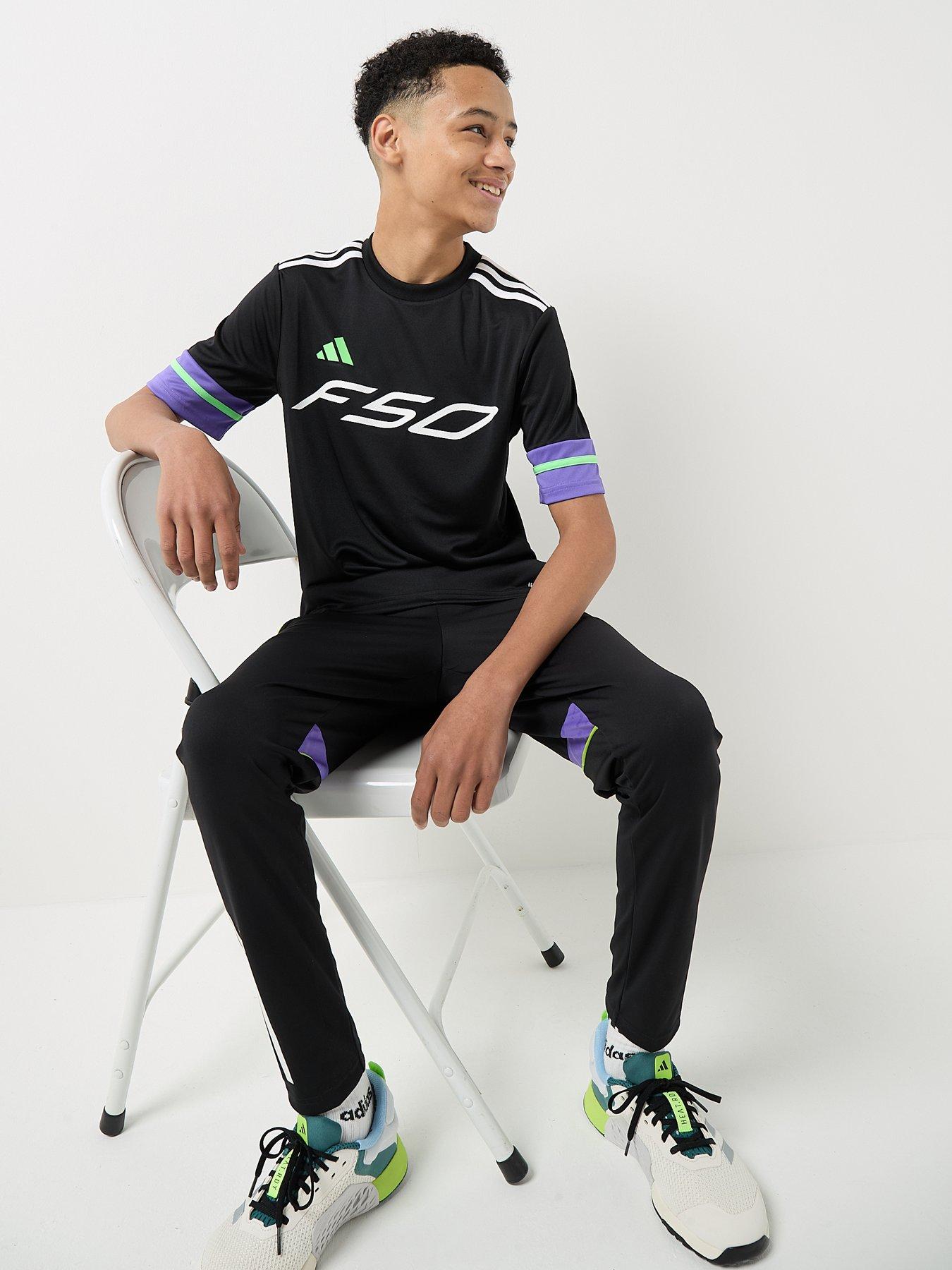 Image 4 of 6 of adidas Junior F50 Jersey - Black
