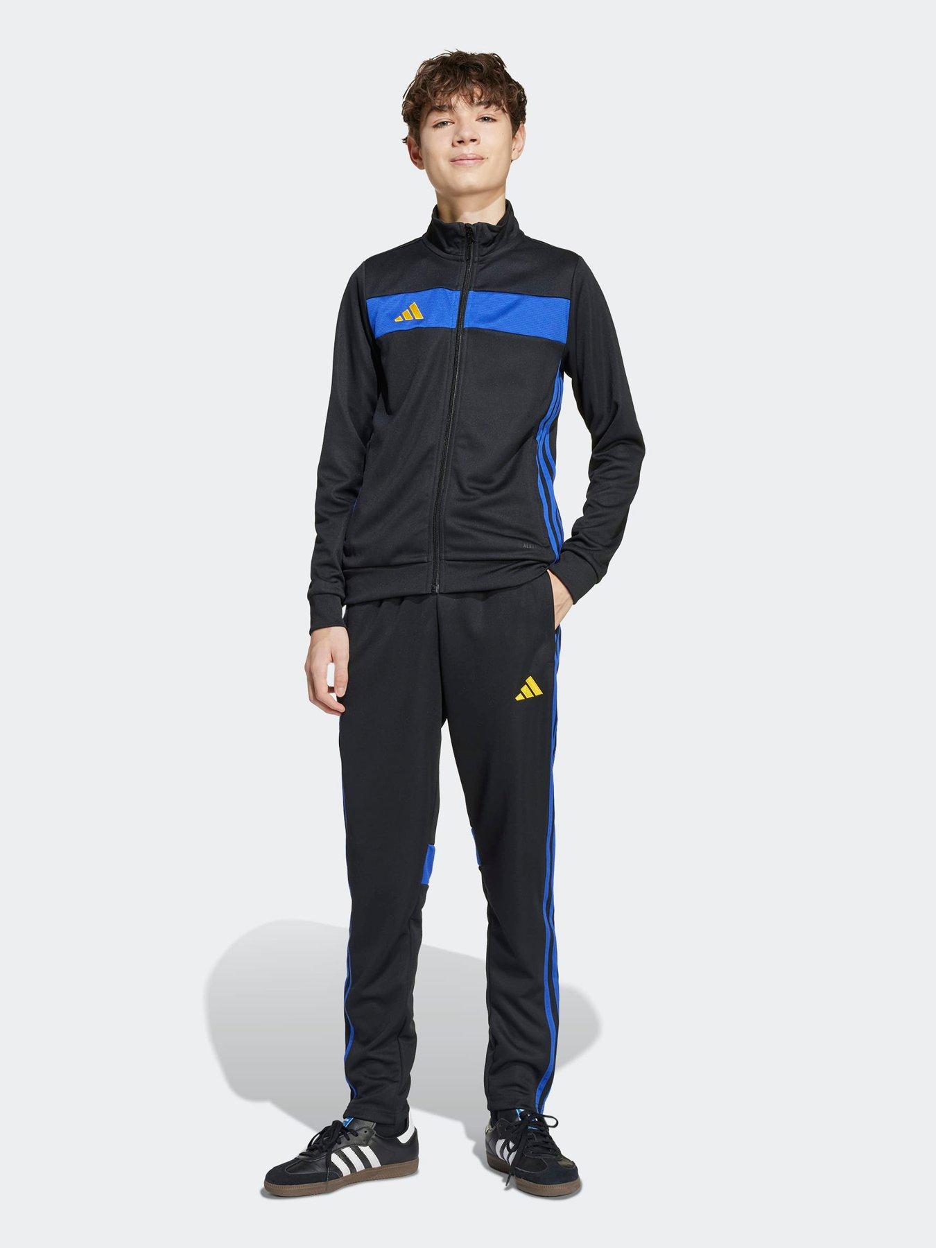 undefined Junior Tiro Essentials Tracksuit - Black