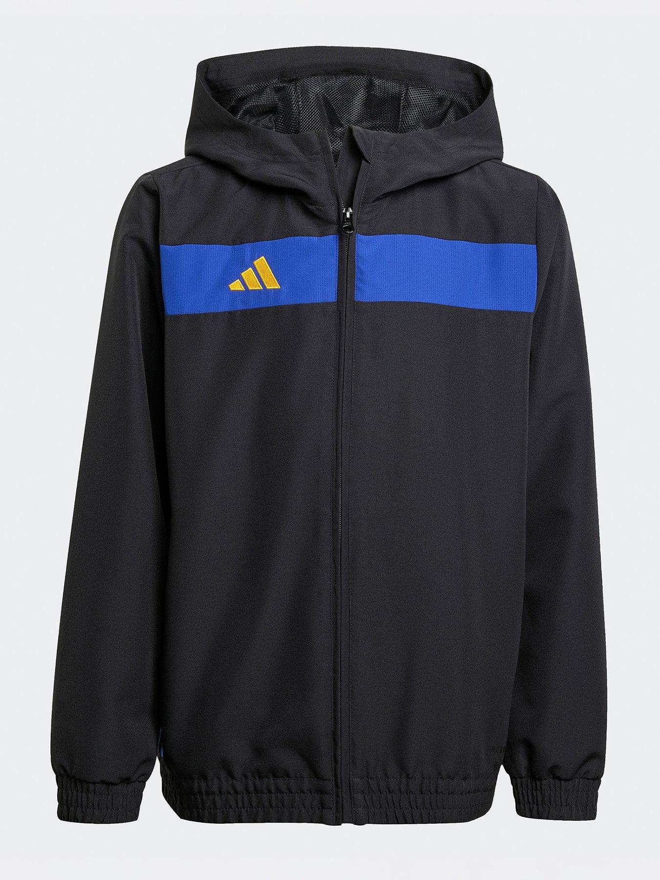 undefined Junior Tiro Essentials Woven Hoodie - Black