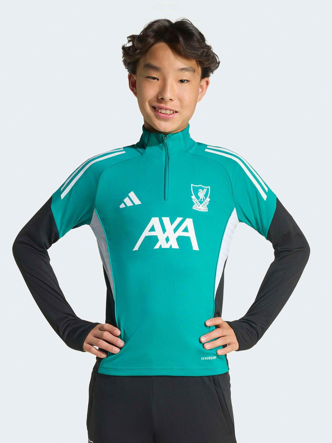 Image 1 of 5 of adidas Liverpool Junior 25/26 EU Training Tracksuit Top -Green