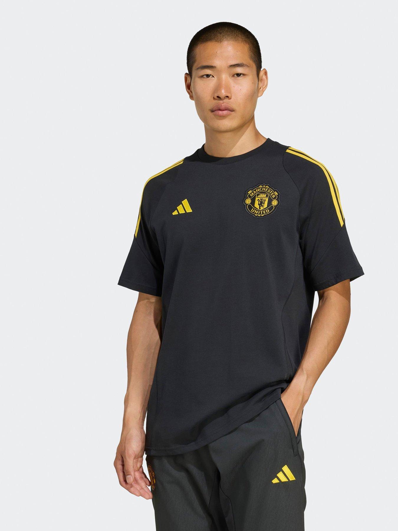 Image 1 of 5 of adidas Mens Manchester United Tiro 25 Competition Cotton T-shirt - Black