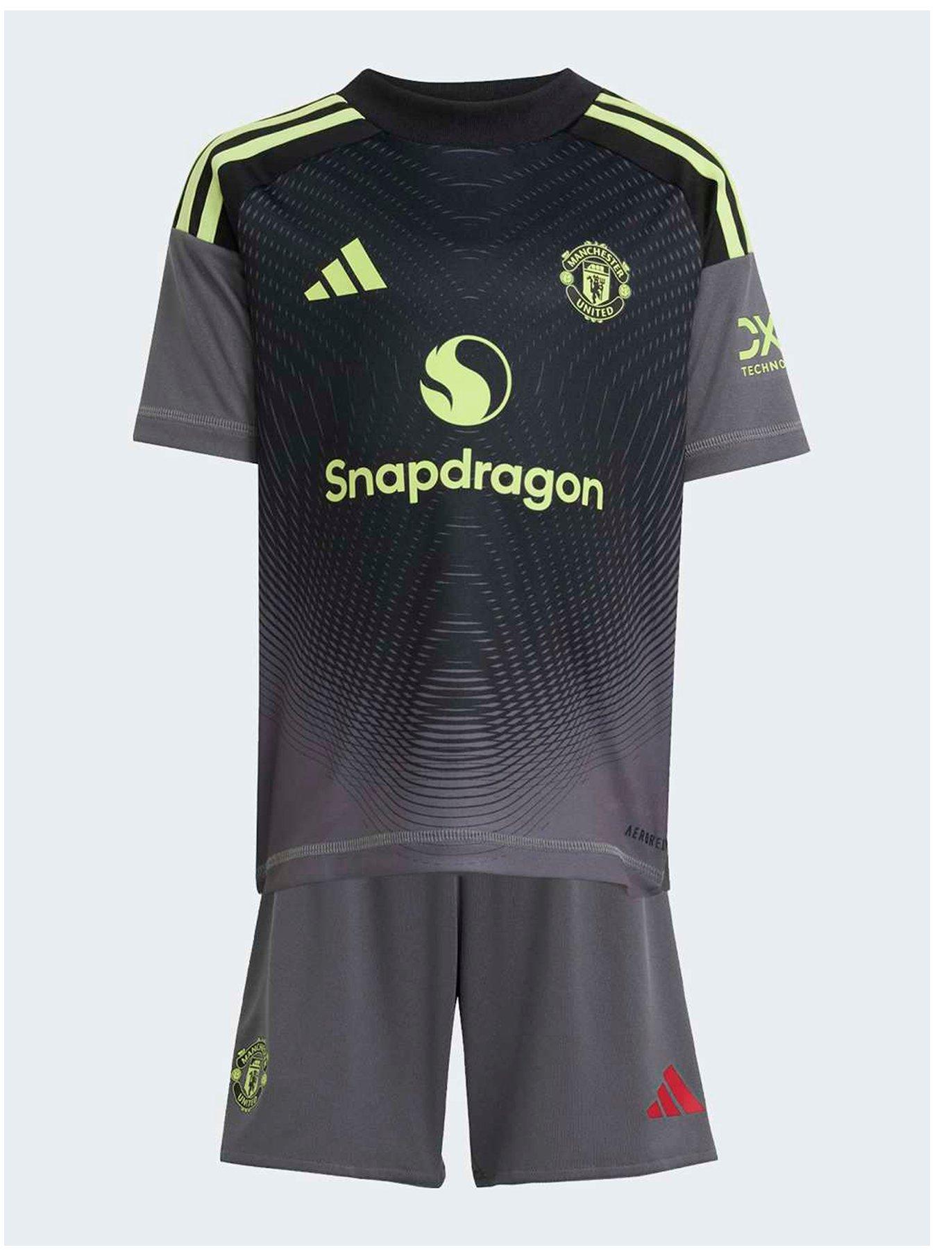 adidas Manchester United Goal Keeper Mini Kit 25/26 Home Full Kit - Grey