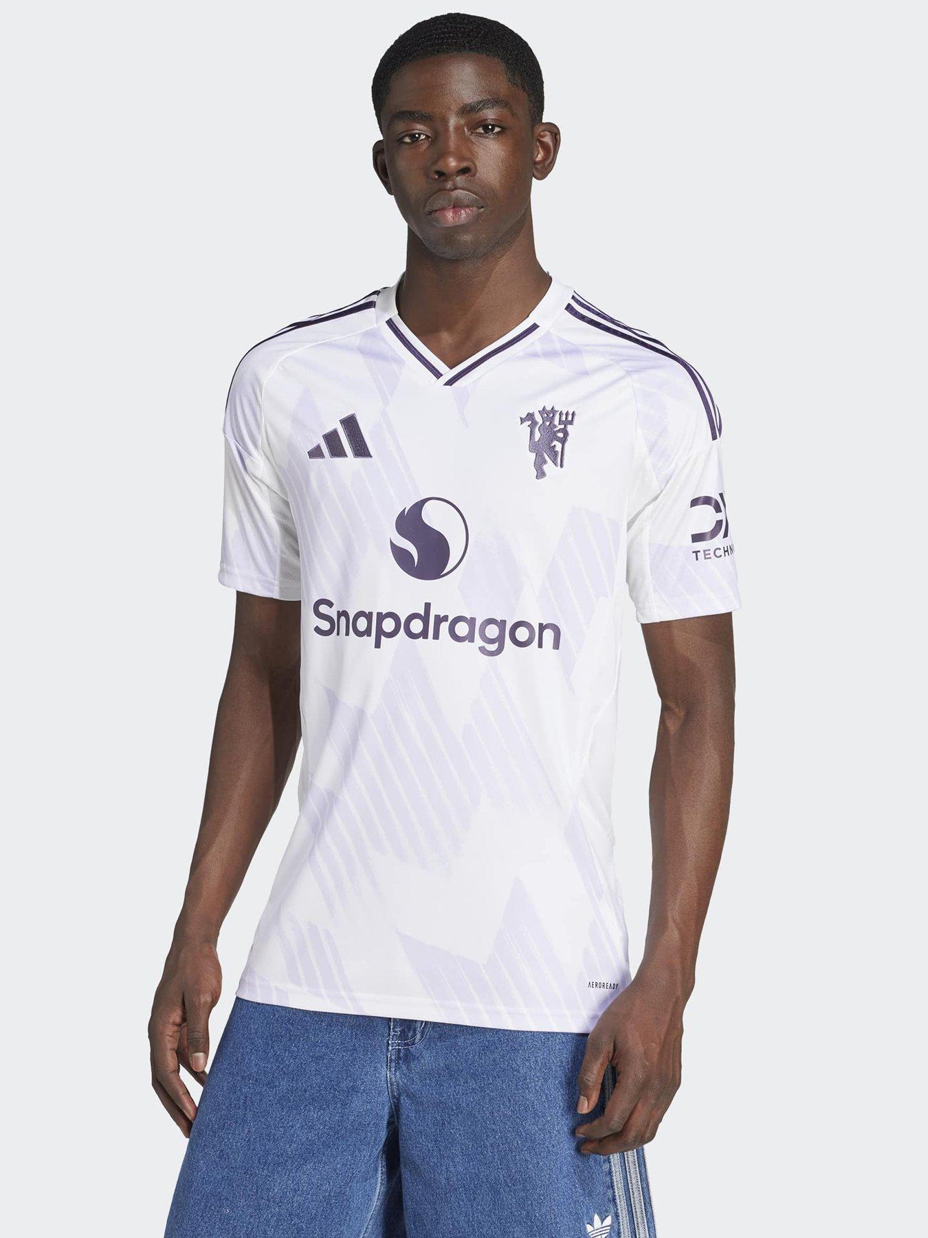 adidas Manchester United Mens 25/26 Away Stadium Replica Shirt - White