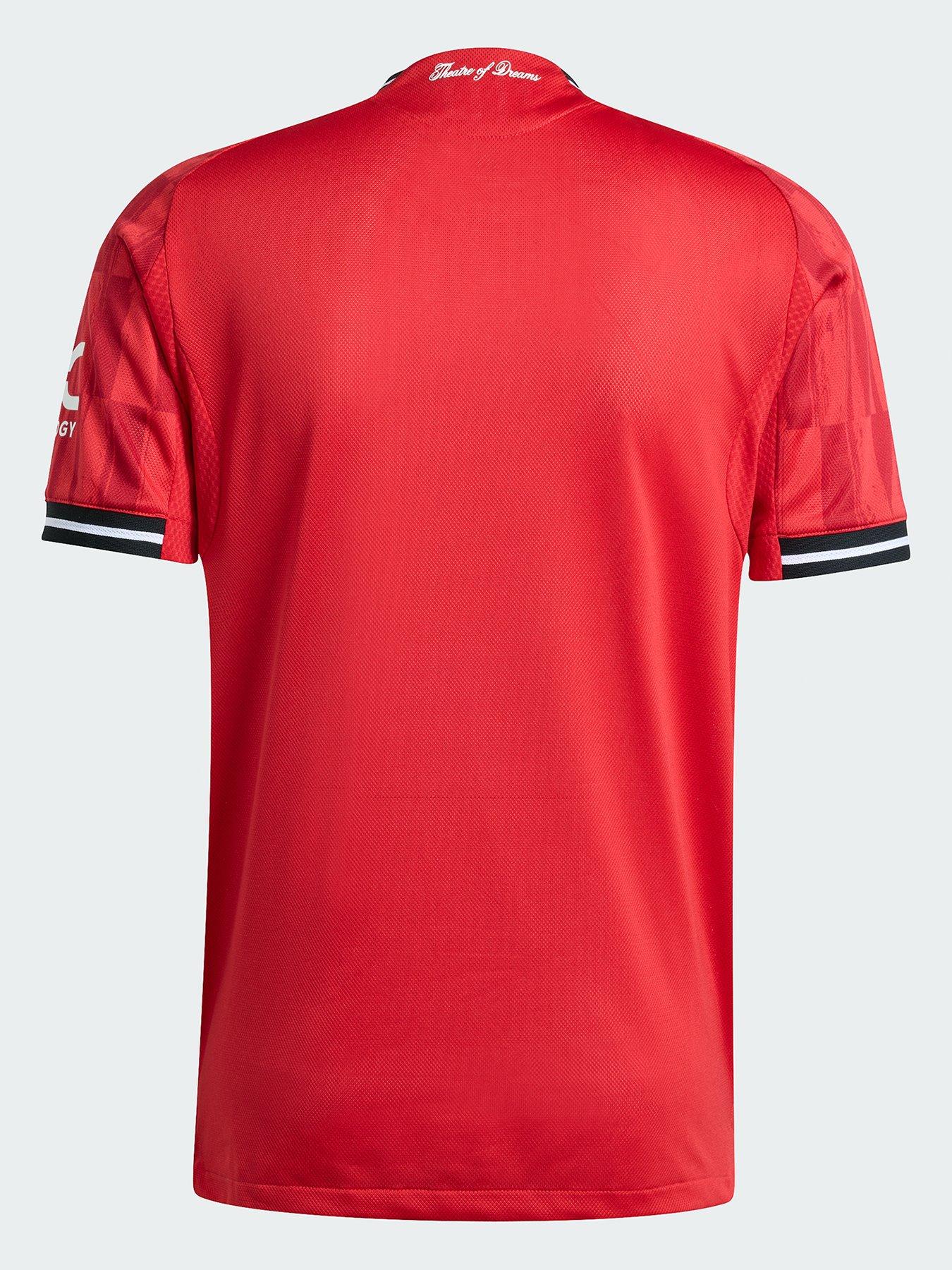 Image 3 of 6 of adidas Manchester United Mens Authentic 25/26 Home Replica Shirt - Red