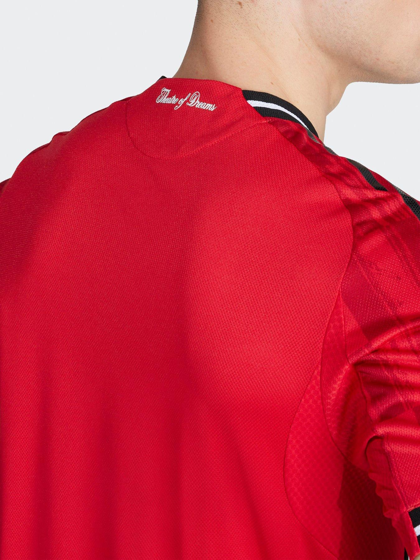 Image 6 of 6 of adidas Manchester United Mens Authentic 25/26 Home Replica Shirt - Red