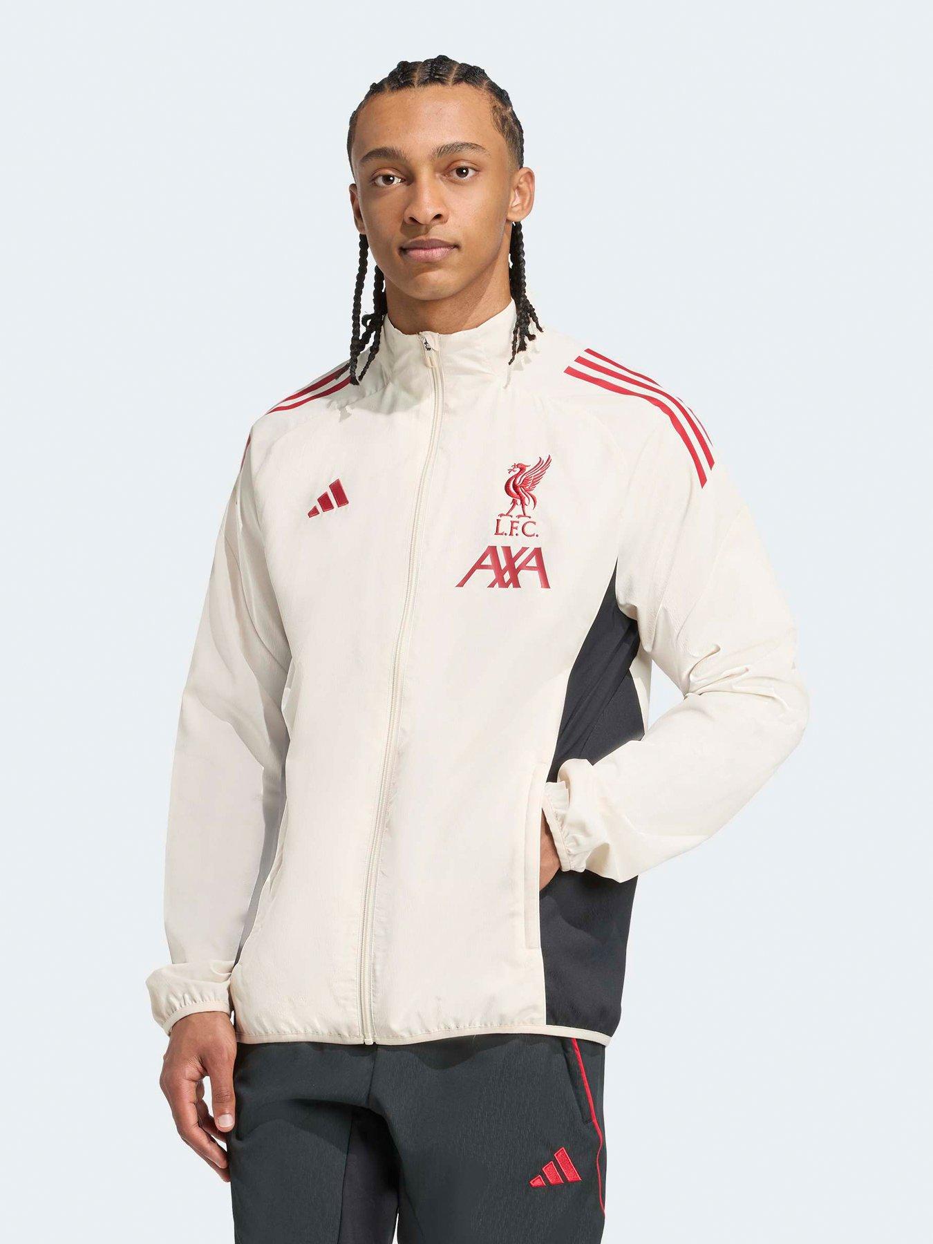 Image 1 of 4 of adidas Mens Liverpool Training Presentation Jacket- White