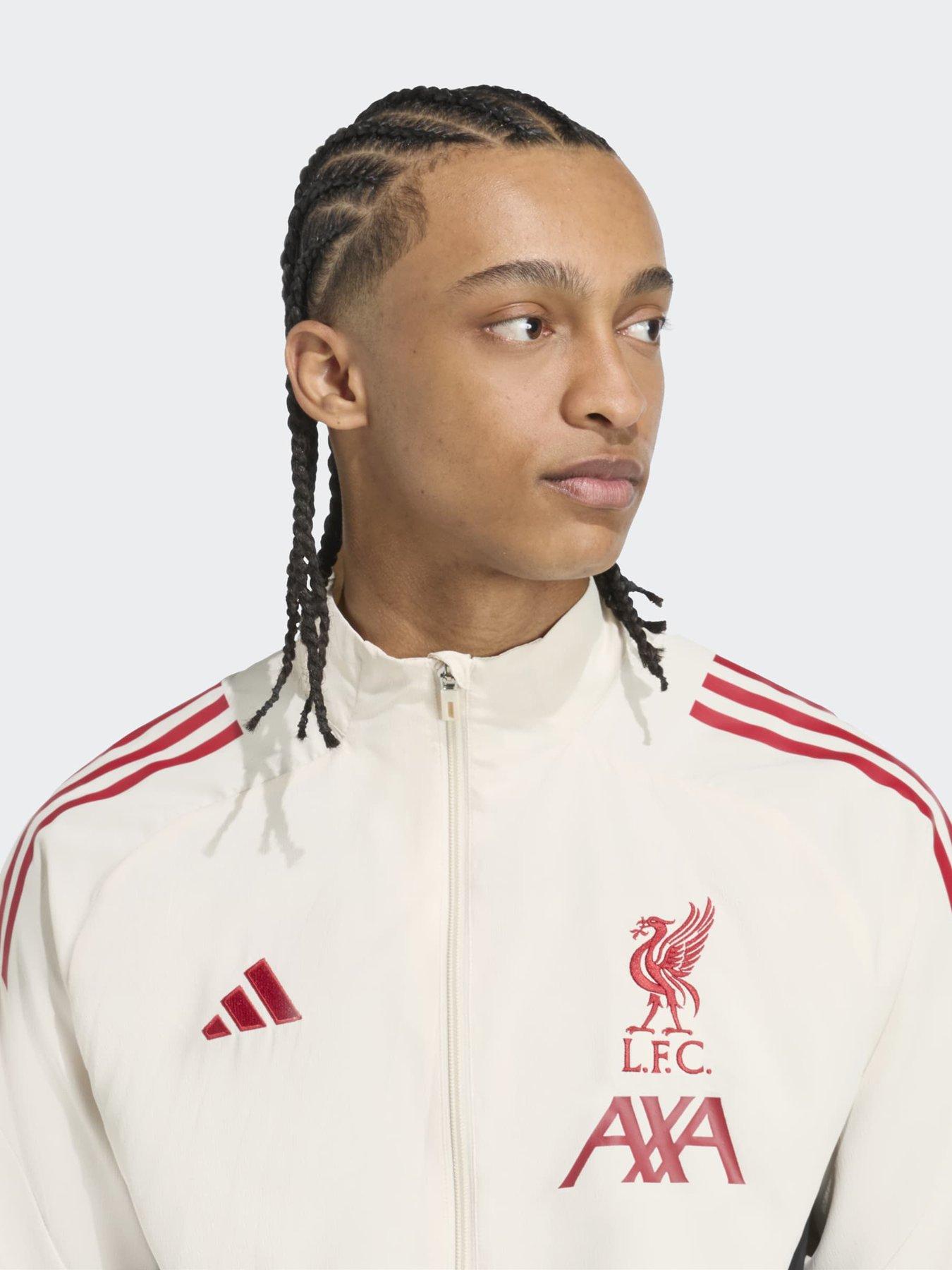 Image 4 of 4 of adidas Mens Liverpool Training Presentation Jacket- White