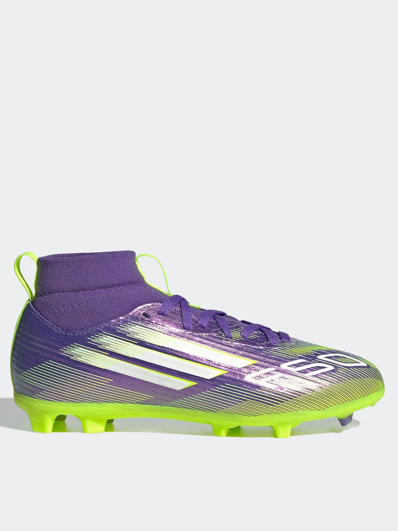 adidas Junior F50 League Mid Firm Ground Football Boots - Purple
