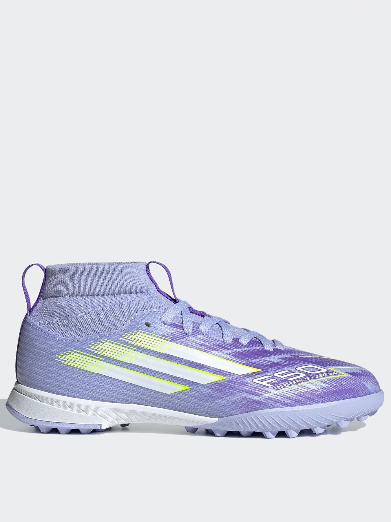 adidas Junior F50 Spark Fusion League Astro Turf Football Boots - Purple