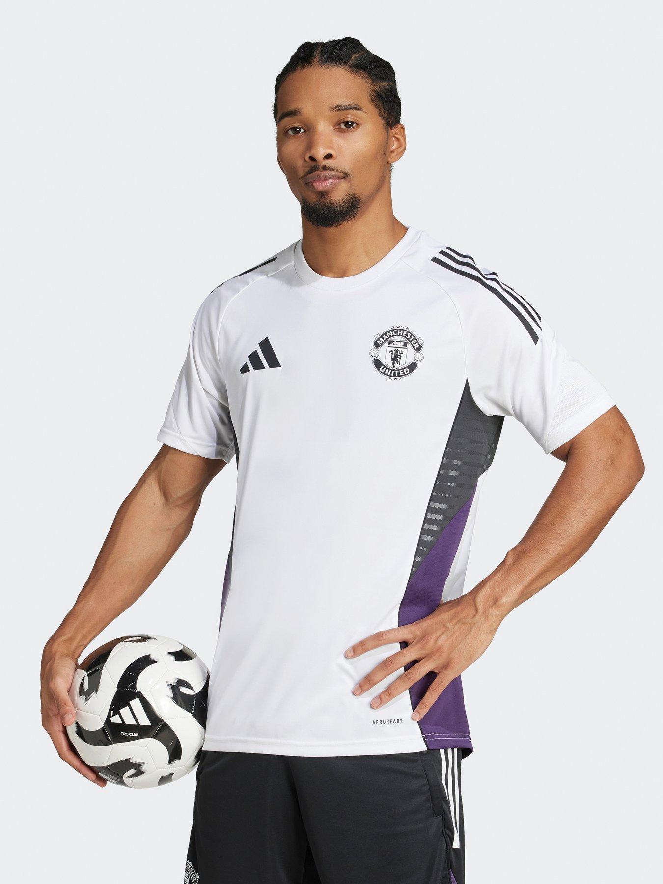 adidas Mens Manchester United Training Jersey - White