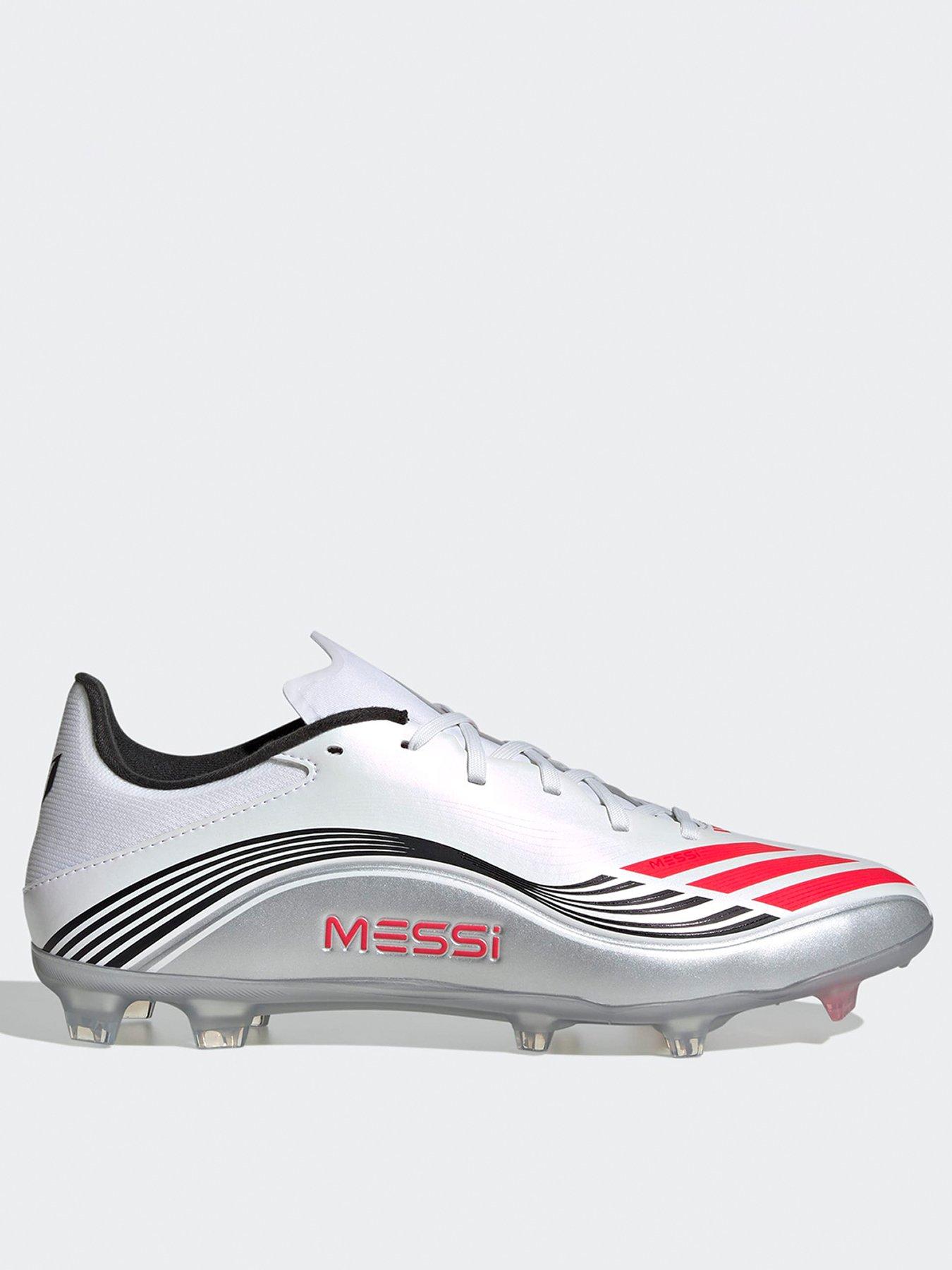 adidas Mens F50 Messi League Firm Ground Football Boots - White