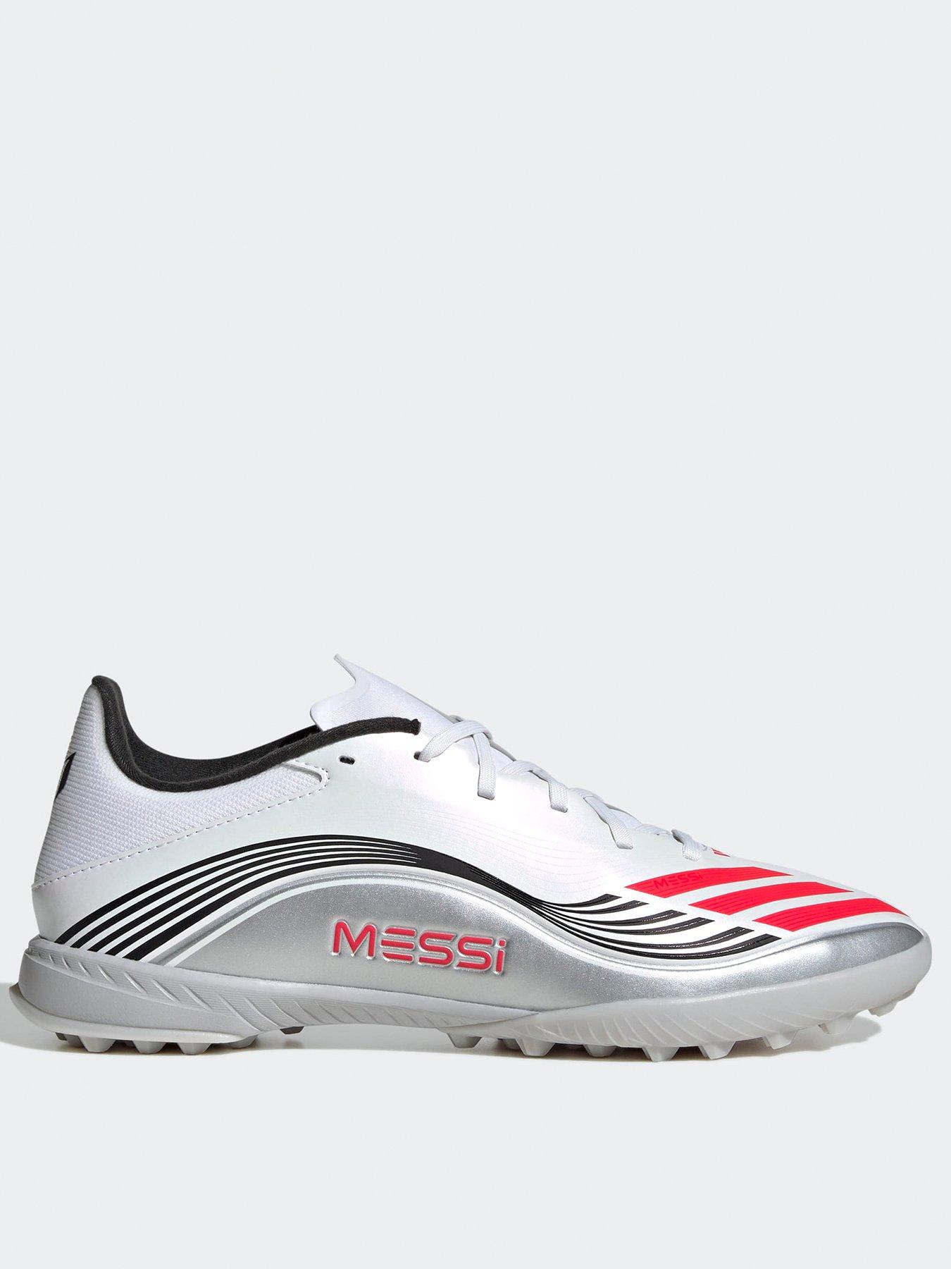 adidas Mens F50 Messi League Astro Turf Football Boots - White