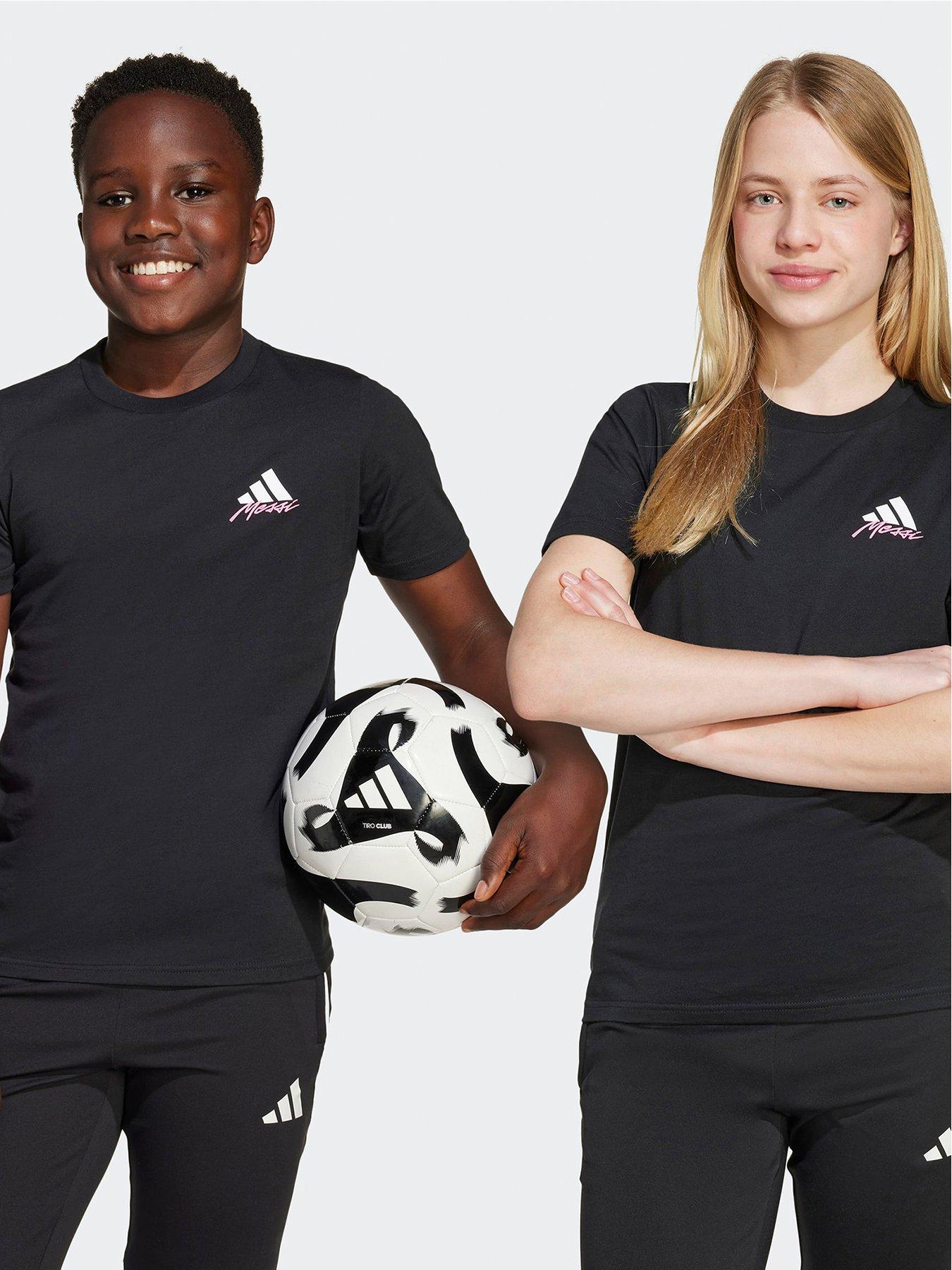 Image 1 of 5 of adidas Junior Messi T-Shirt - Black