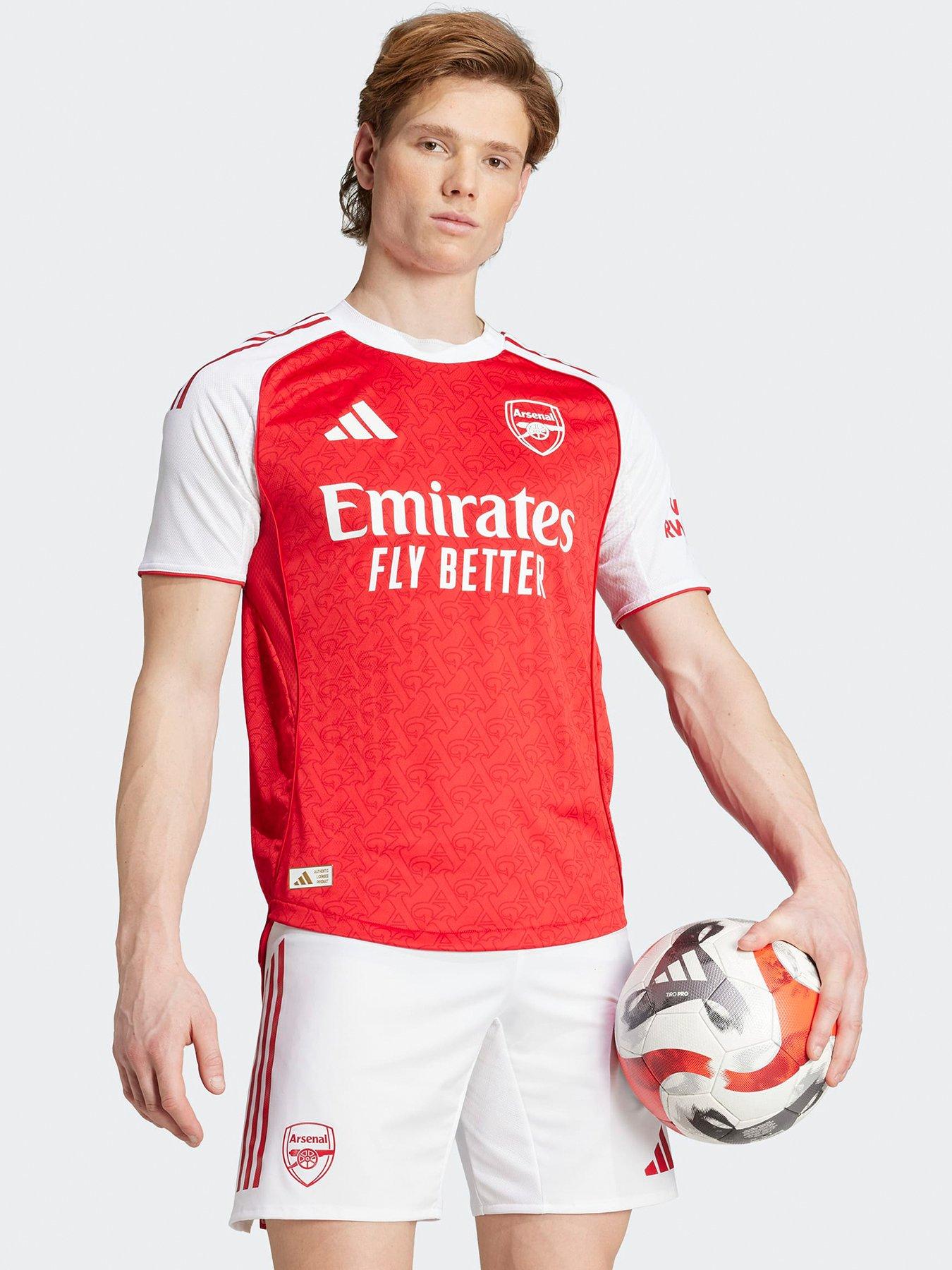 undefined Arsenal Mens 25/26  Home Authentic Replica Shirt -Red