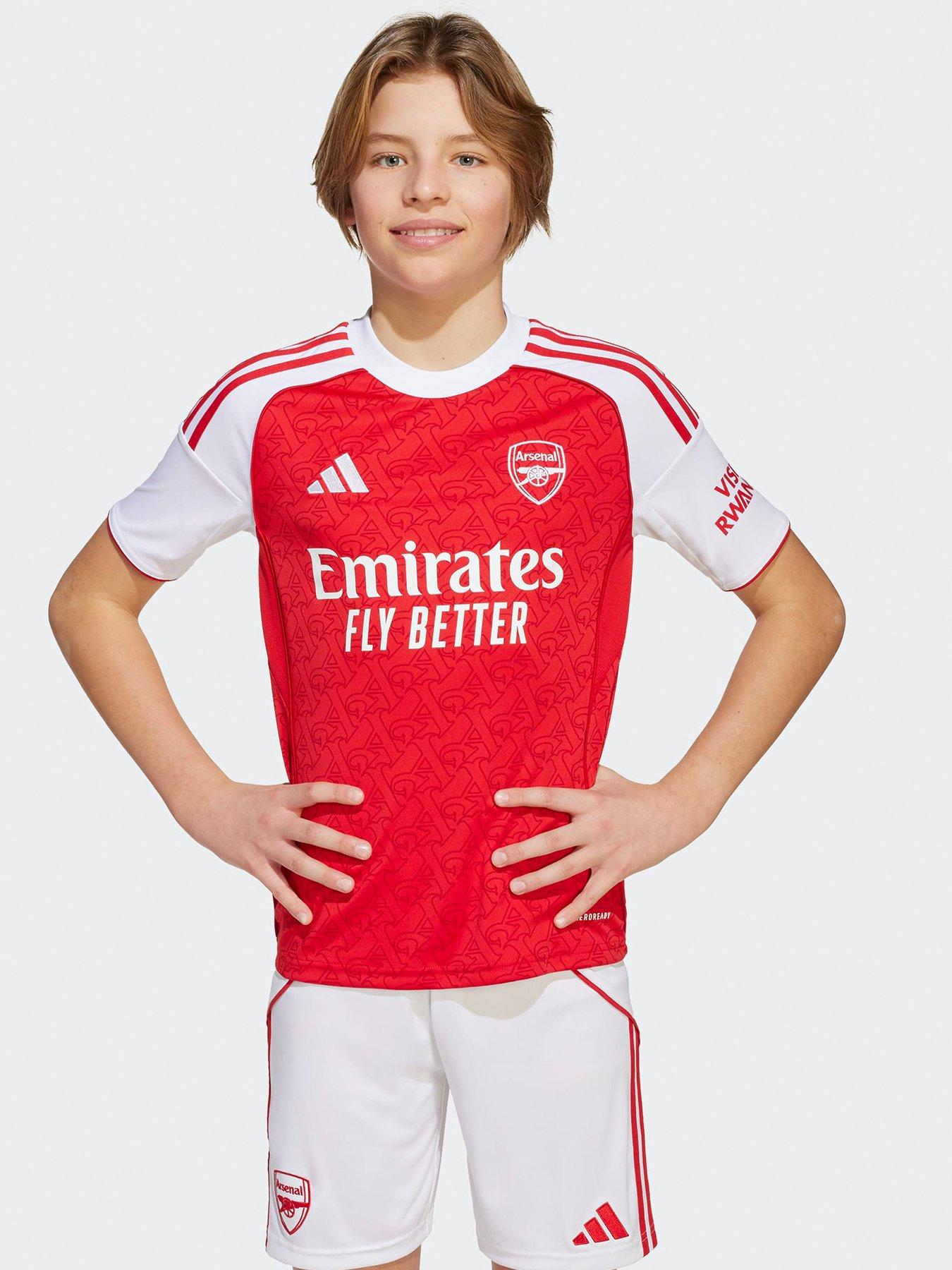 Image of adidas Arsenal Junior 25/26  Home Stadium Replica Shirt -Red