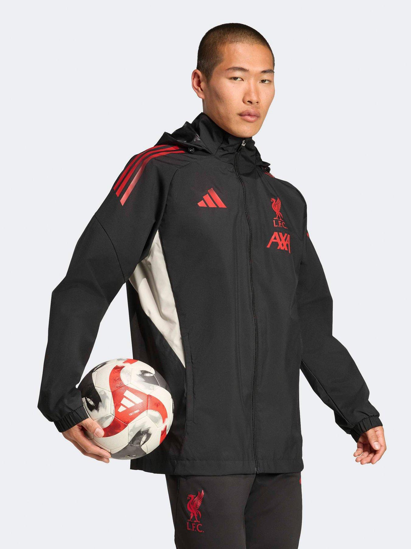 Image 4 of 5 of adidas Mens Liverpool AW Jacket -Black