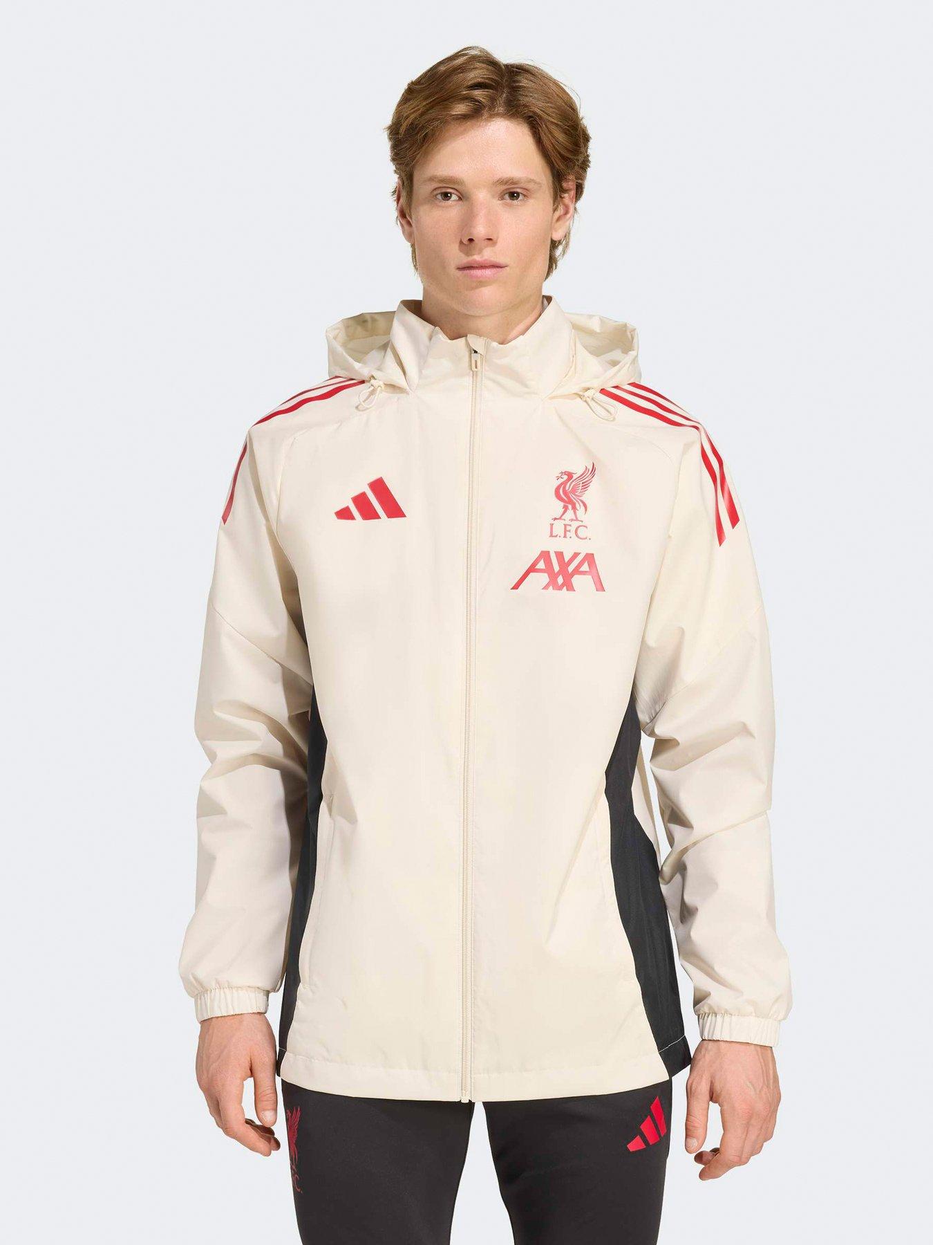 adidas Mens Liverpool AW Jacket -White