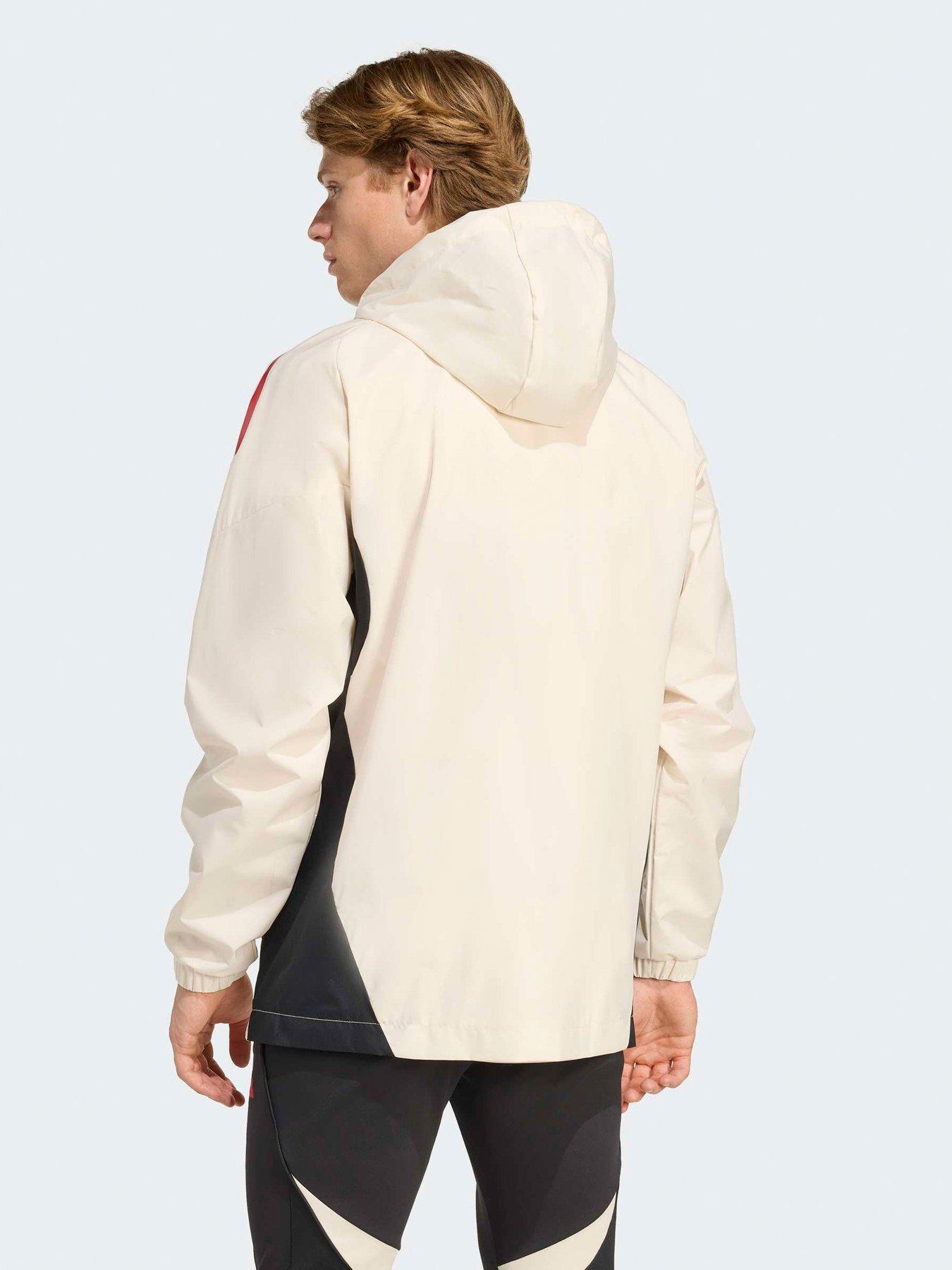 Image 2 of 5 of adidas Mens Liverpool AW Jacket -White