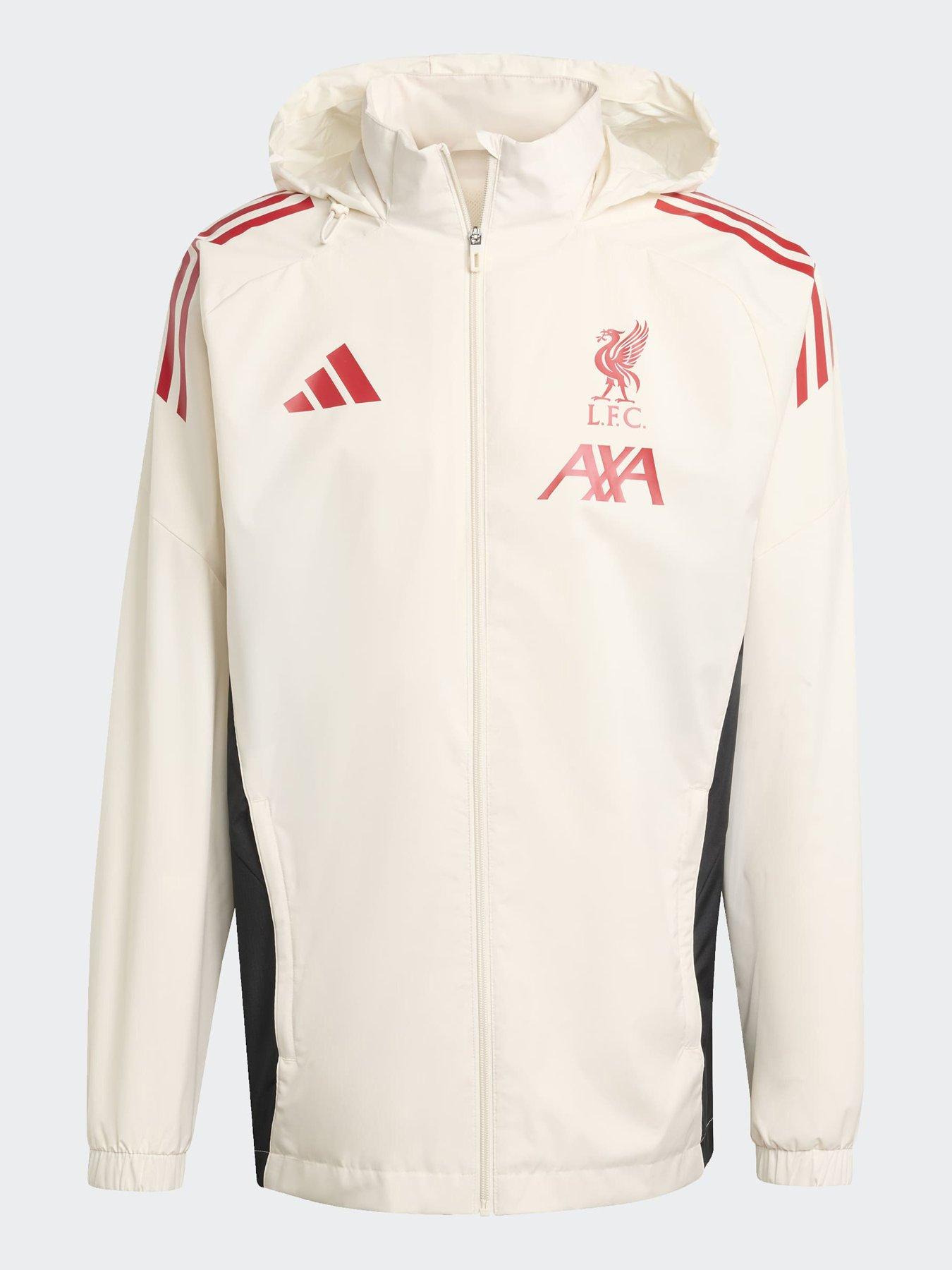 Image 3 of 5 of adidas Mens Liverpool AW Jacket -White