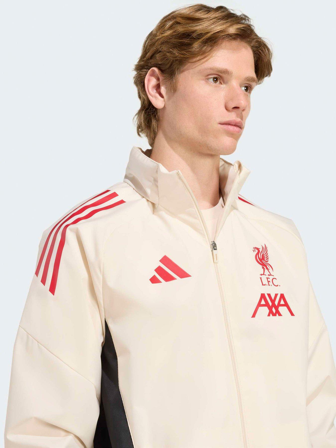 Image 4 of 5 of adidas Mens Liverpool AW Jacket -White