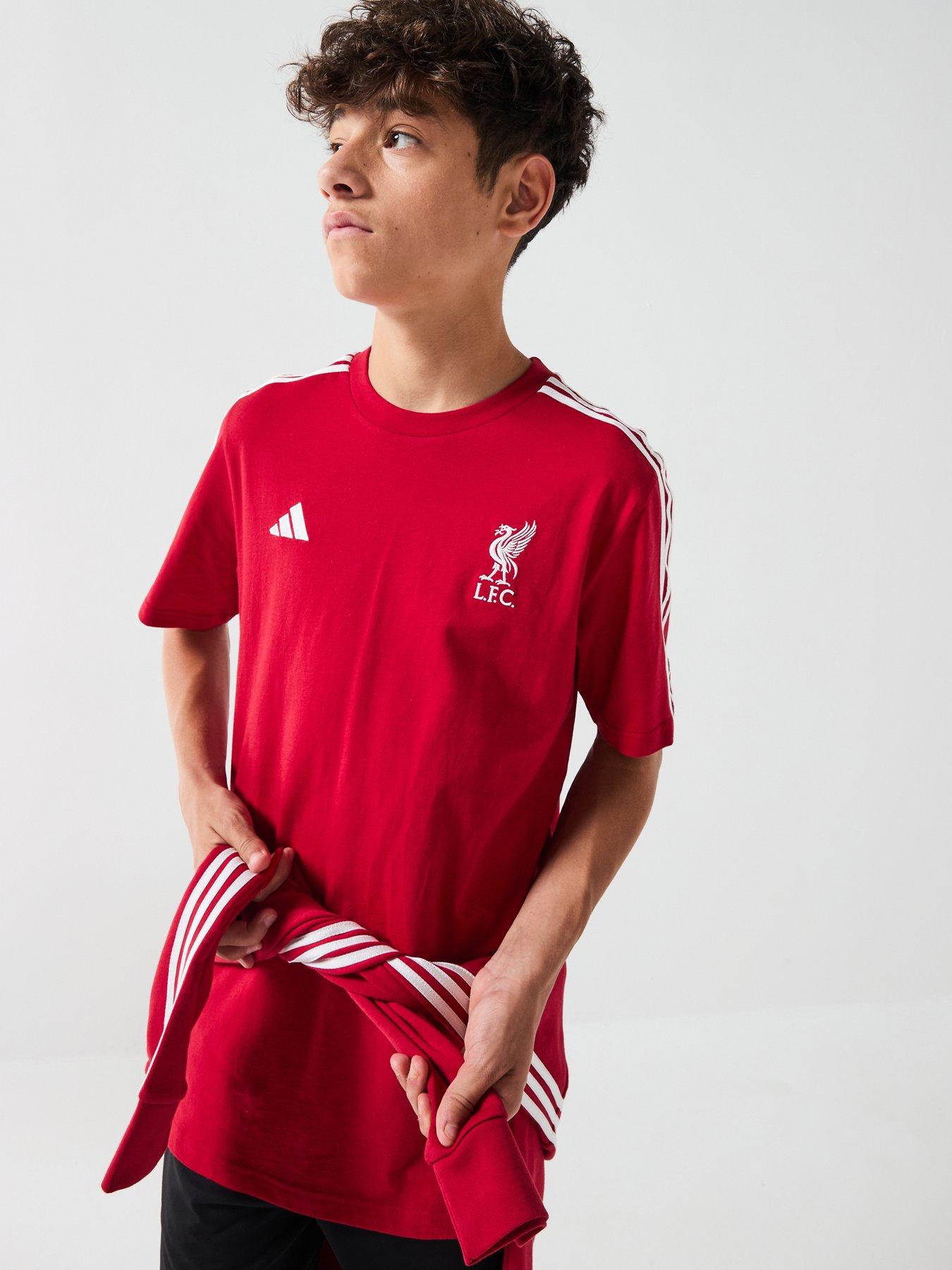 Image 1 of 6 of adidas Liverpool DNA Junior Tee -Red