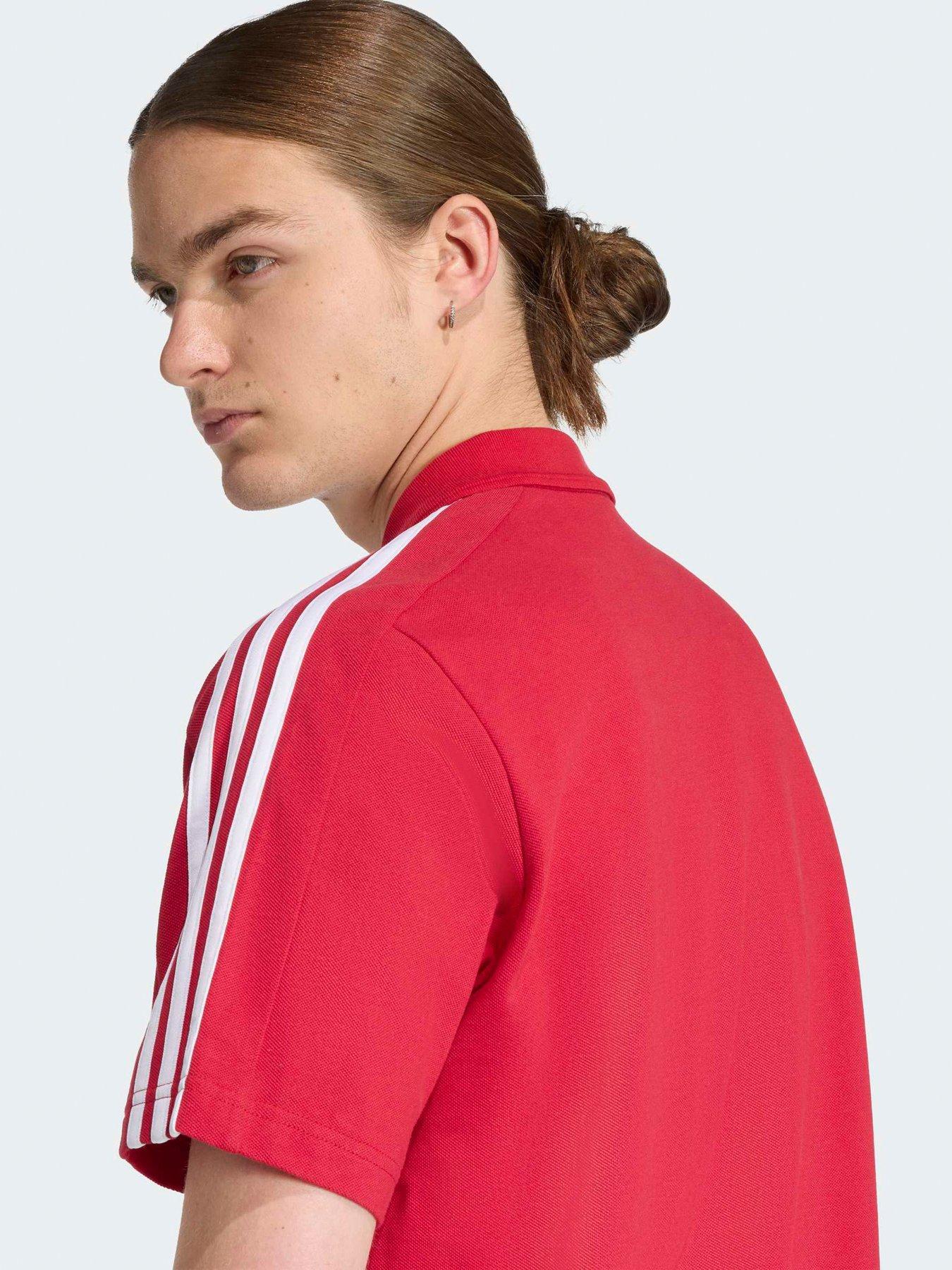 Image 4 of 4 of adidas Liverpool DNA Mens Polo -Red