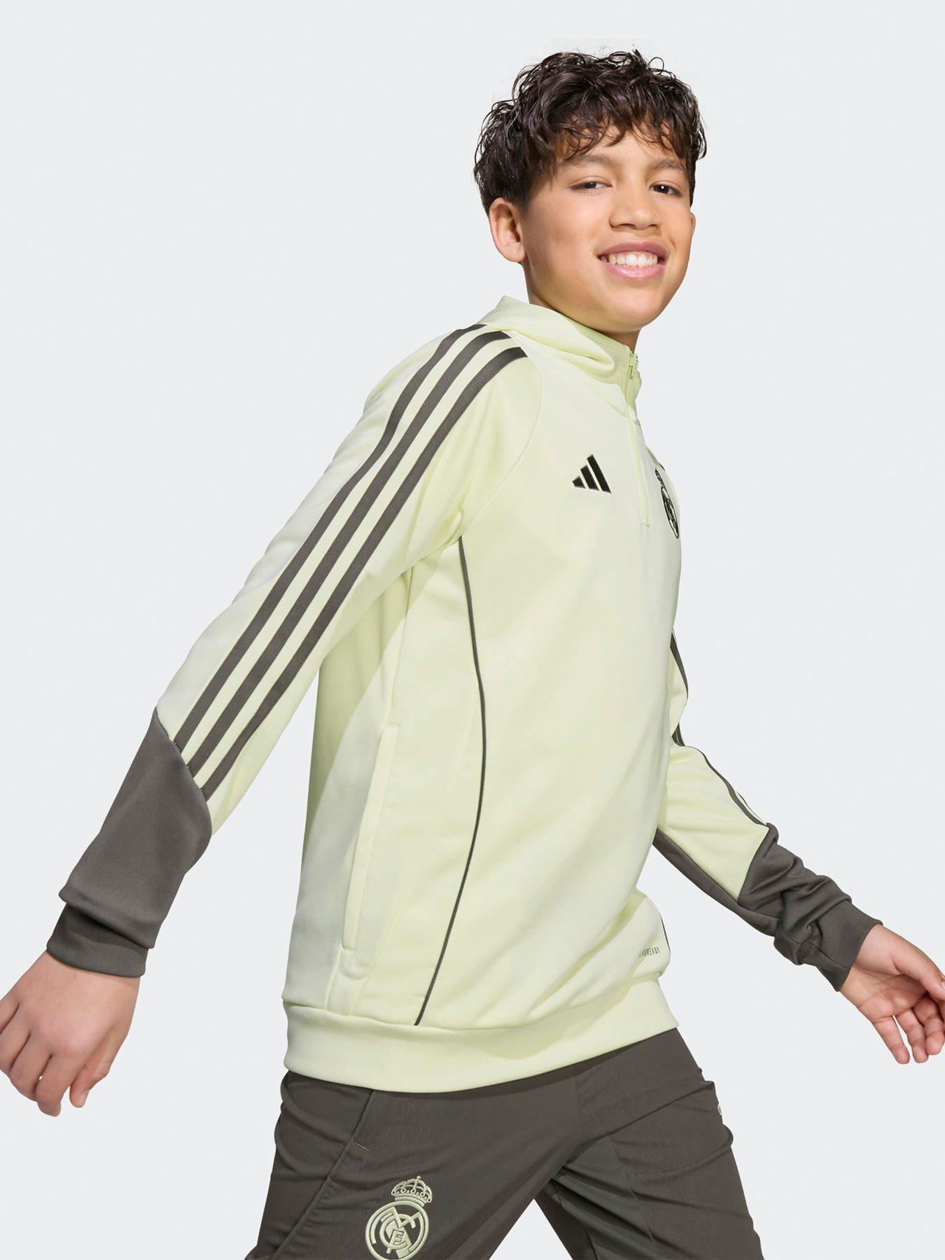 Image 5 of 6 of adidas Junior Real Madrid Training Hoodie - Lime