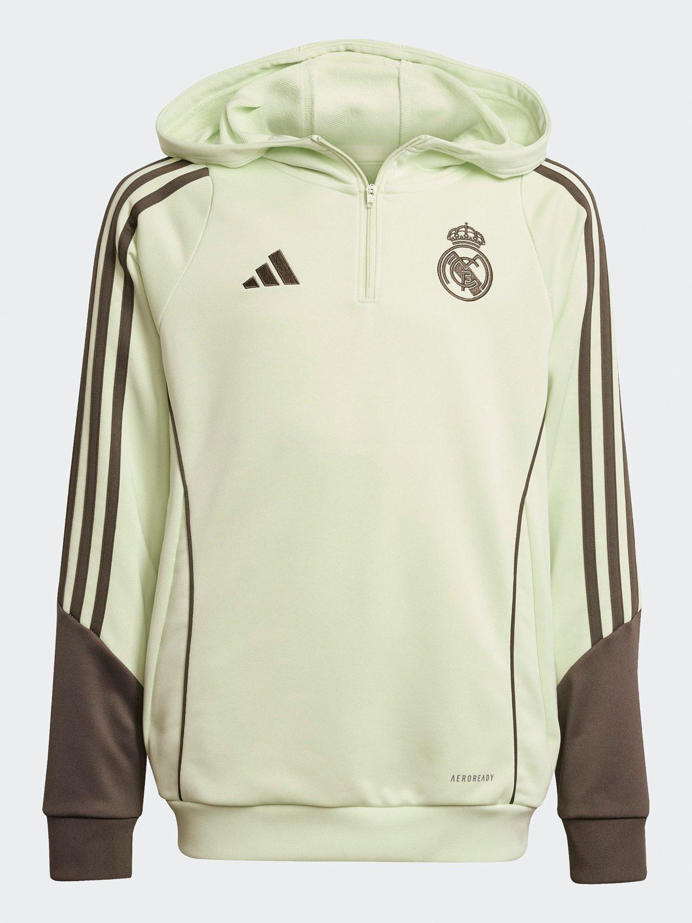 Image 6 of 6 of adidas Junior Real Madrid Training Hoodie - Lime