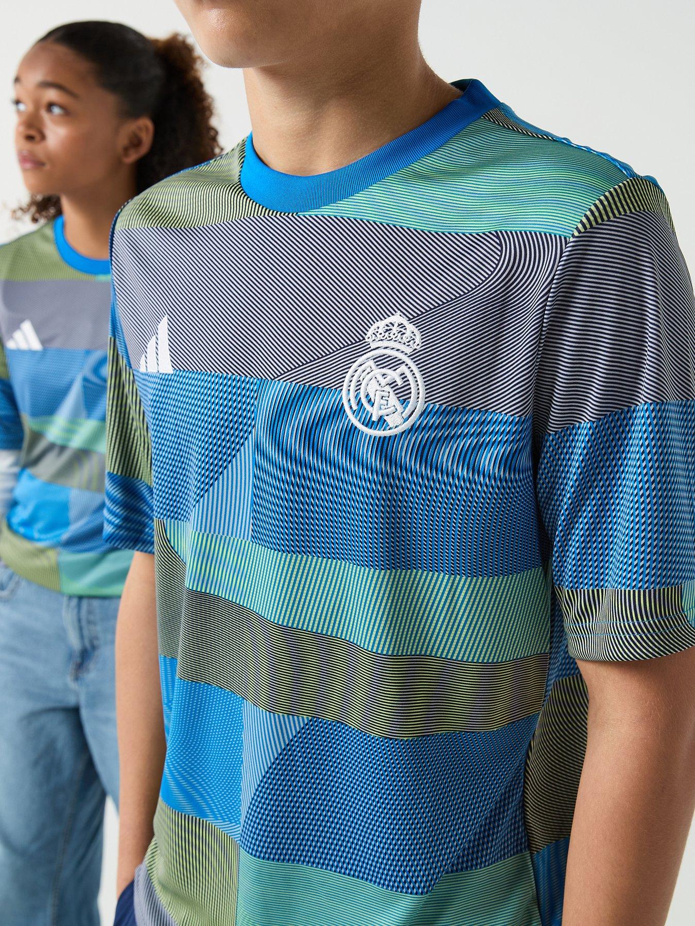 Image 4 of 6 of adidas Junior Real Madrid Training Jersey - Blue