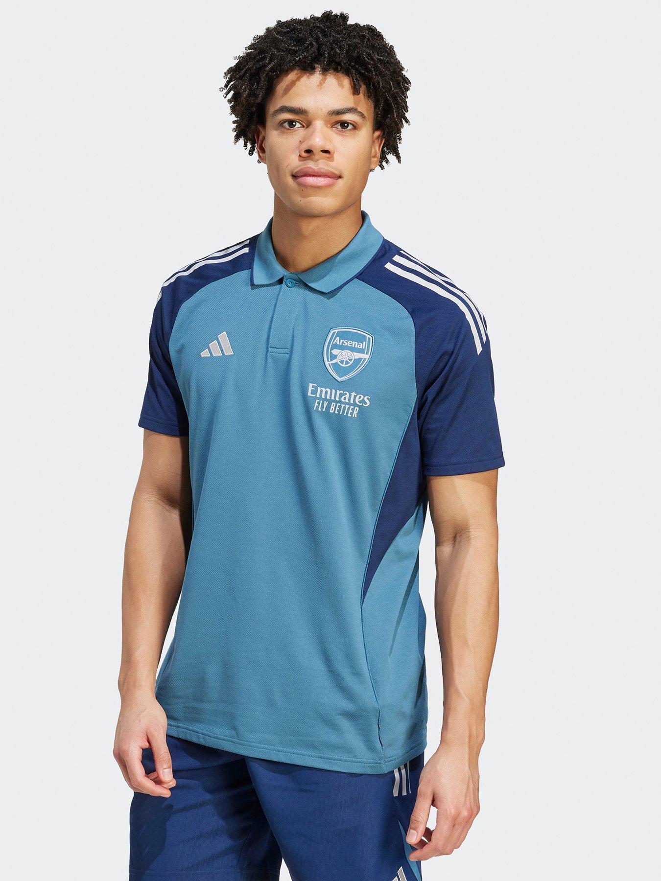 adidas Mens Arsenal Trainingwear Polo- Navy