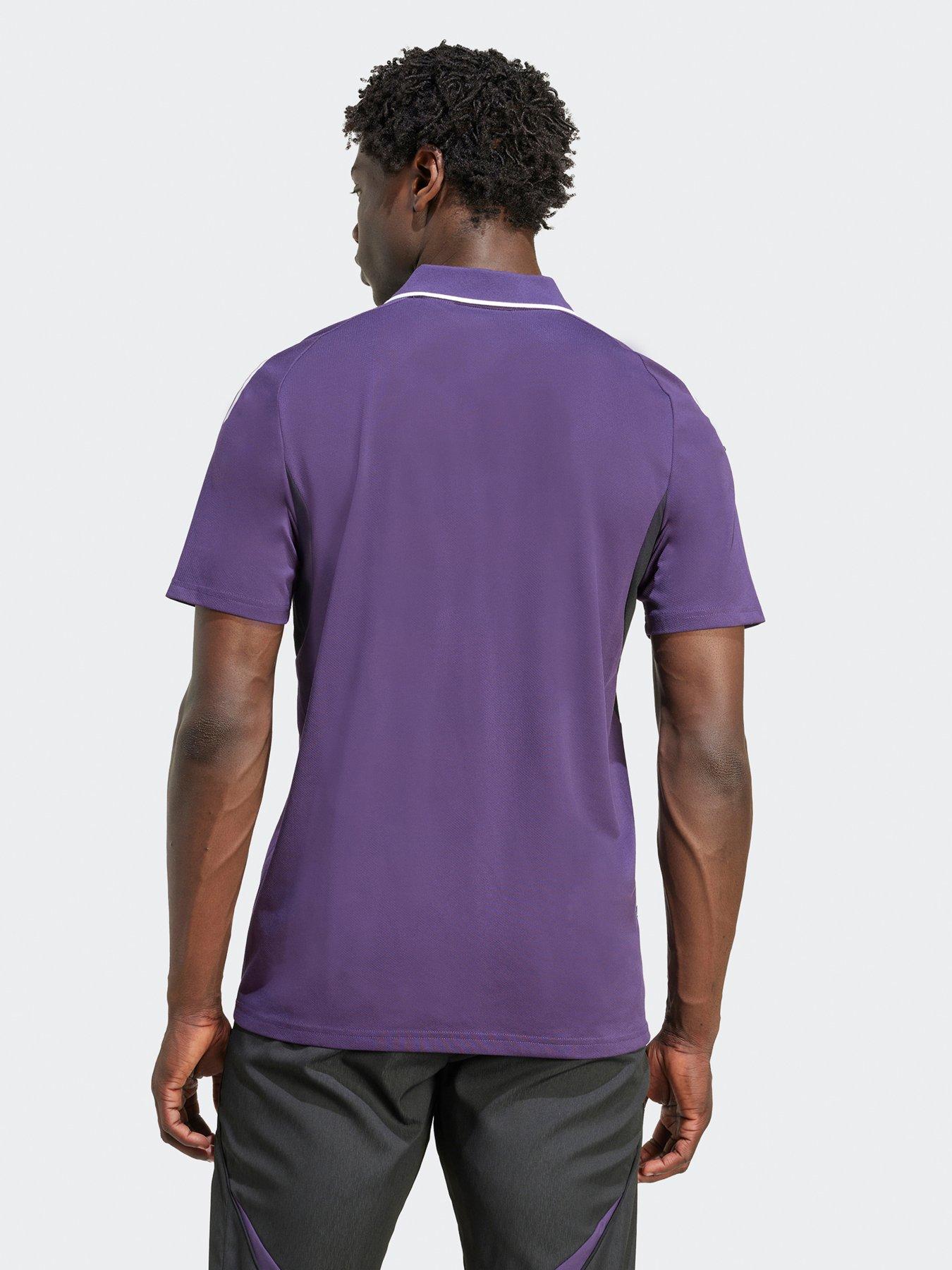 Image 2 of 4 of adidas Mens Manchester United Training Polo - Purple