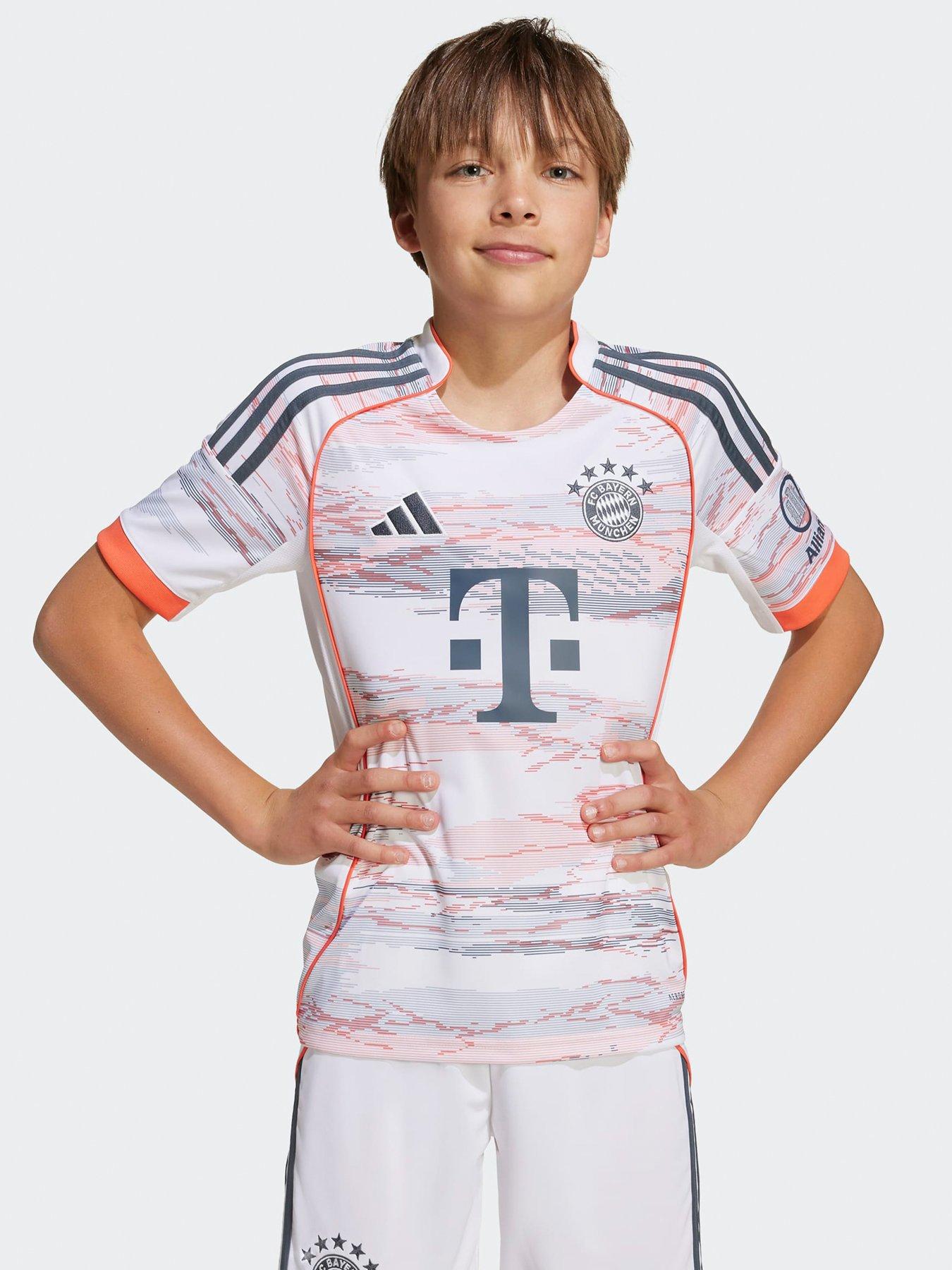 adidas Fc Bayern Junior 25/26 Away Stadium Replica Shirt - White