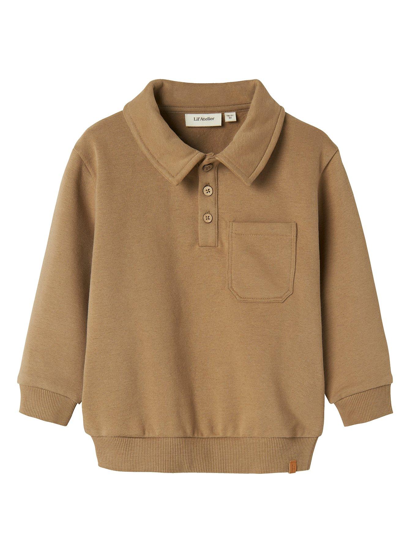 lil-atelier-mini-boys-collared-co-ord-sweat-brownstillFront