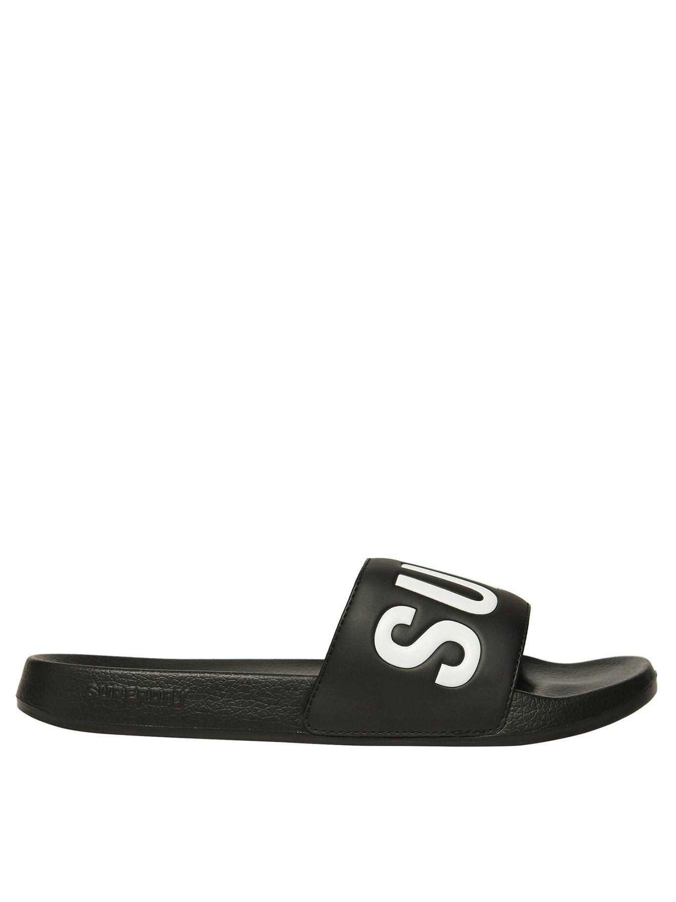 undefined Superdry Core Graphic Pool Sliders- Black
