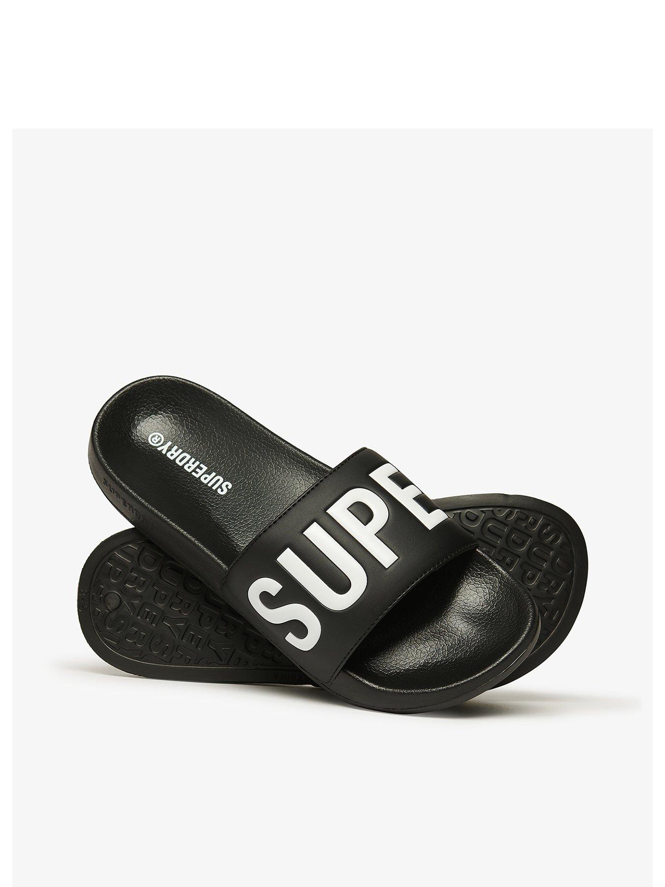 superdry-core-graphic-pool-sliders--blackstillFront