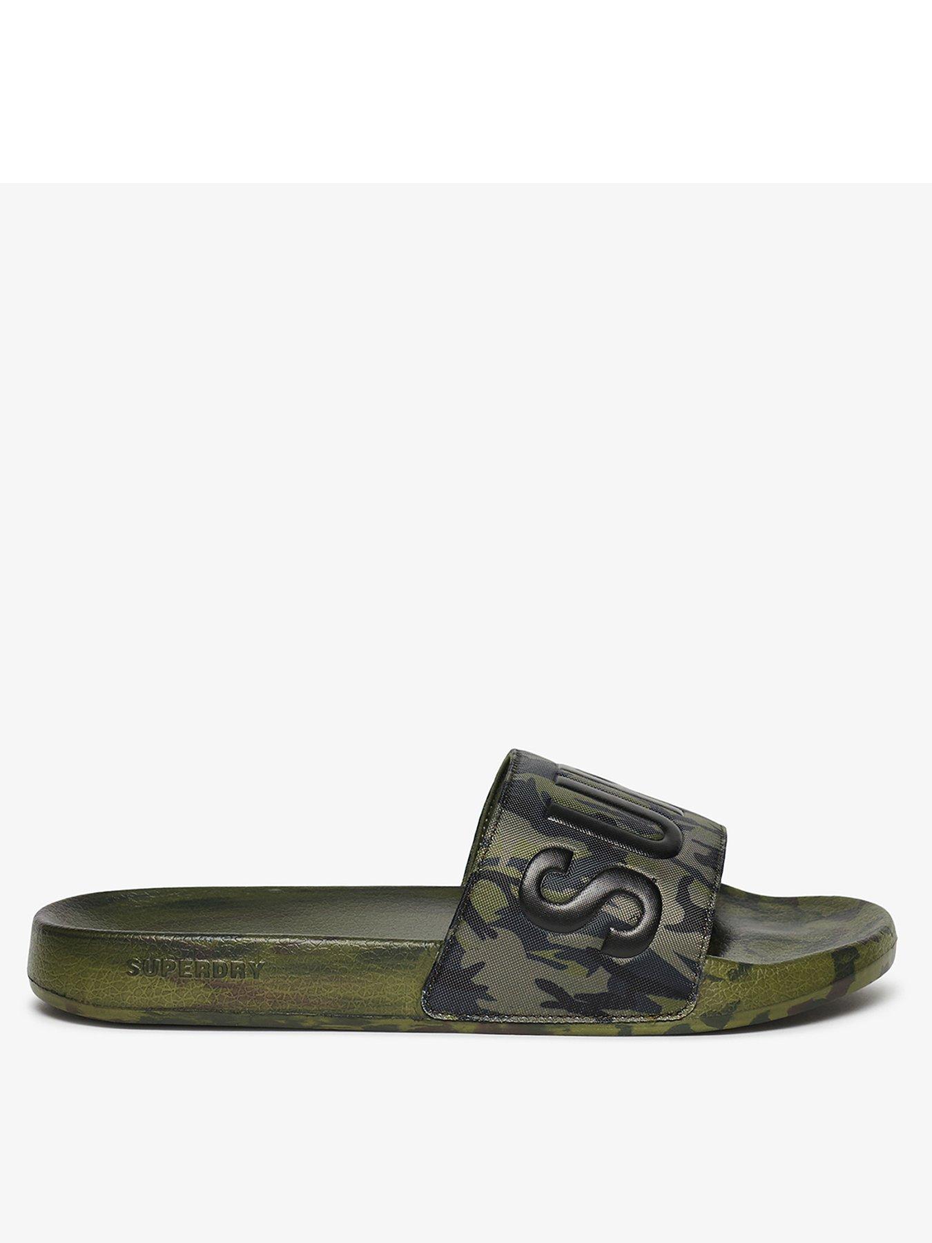 superdry-core-camo-pool-sliders--khakistillFront