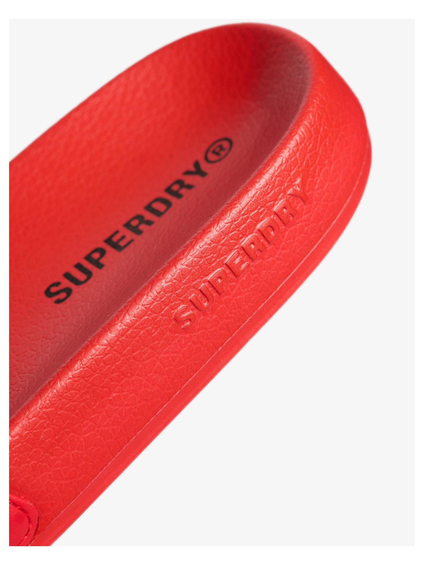Image 4 of 5 of Superdry Superdry Core Graphic Pool Sliders- Red