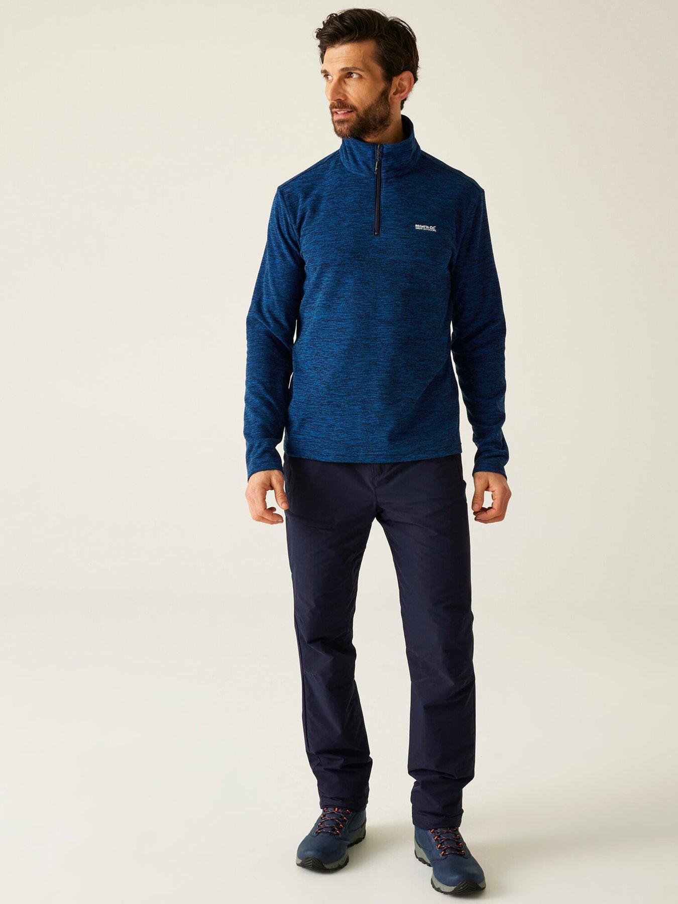 regatta-mens-thomspon-marl-fleece-bluestillFront