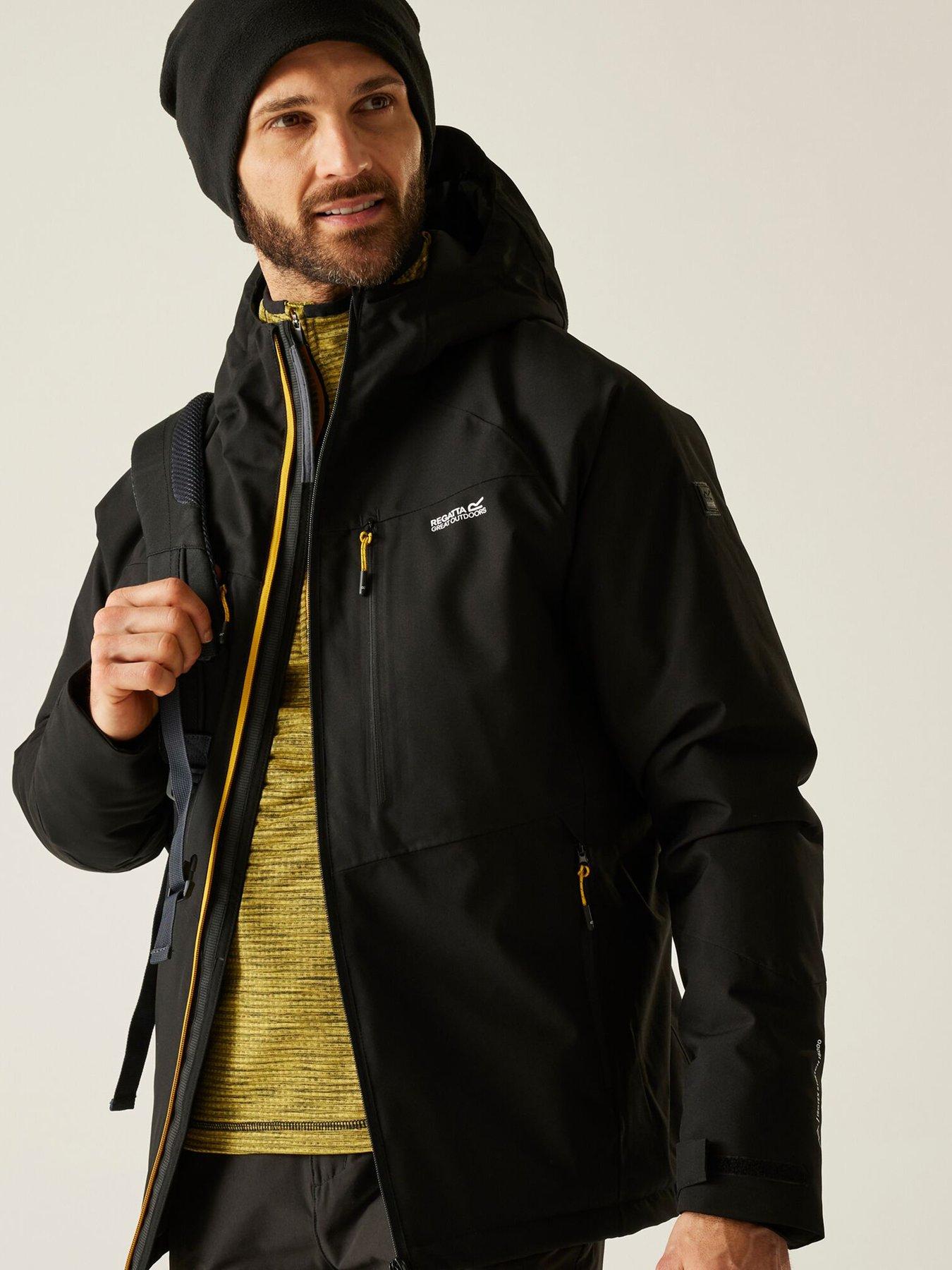 Regatta Mens Highton Stretch Padded Waterproof Insulated Jacket - Black