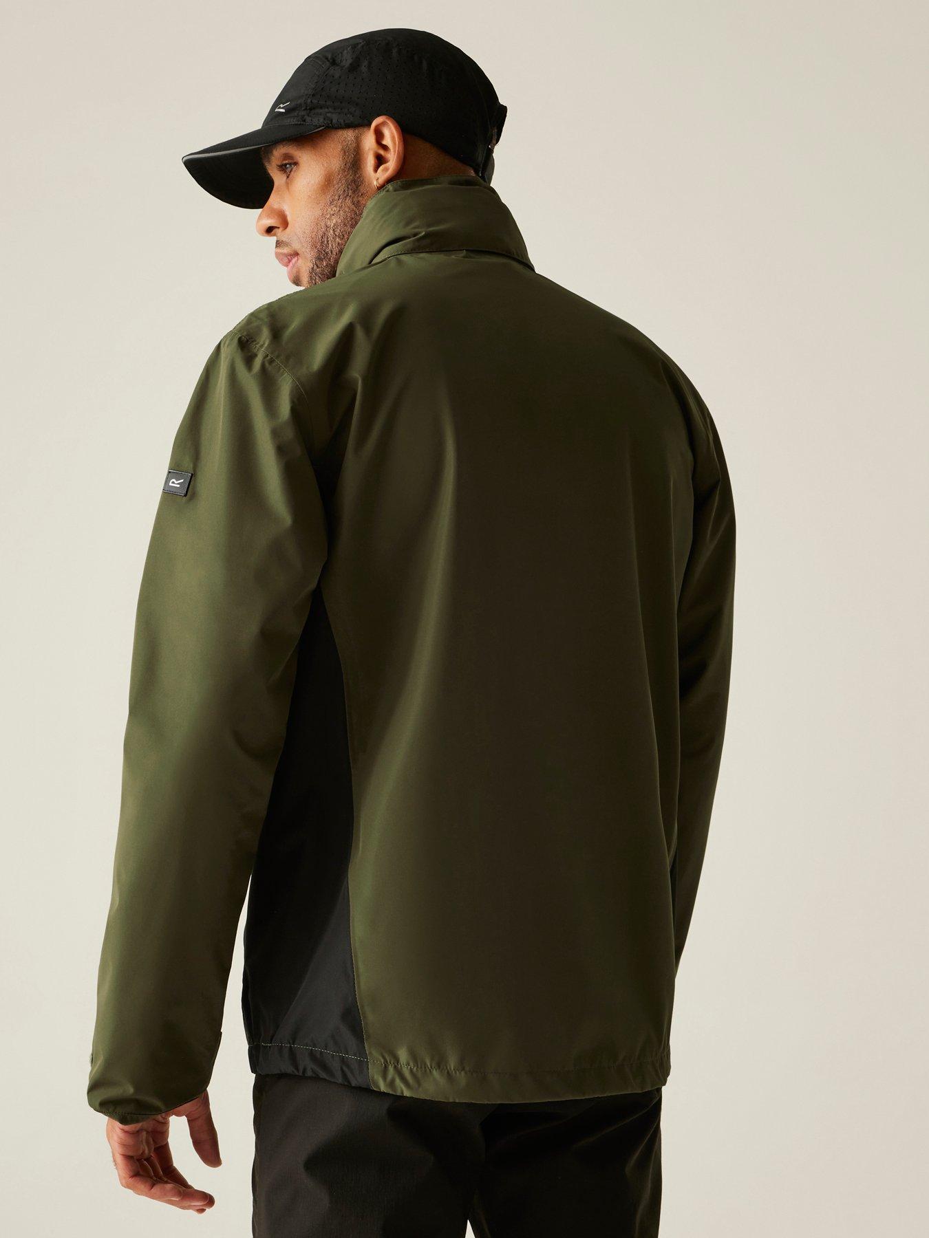 regatta-mens-matt-ii-waterproof-shell-jacket-greenstillFront