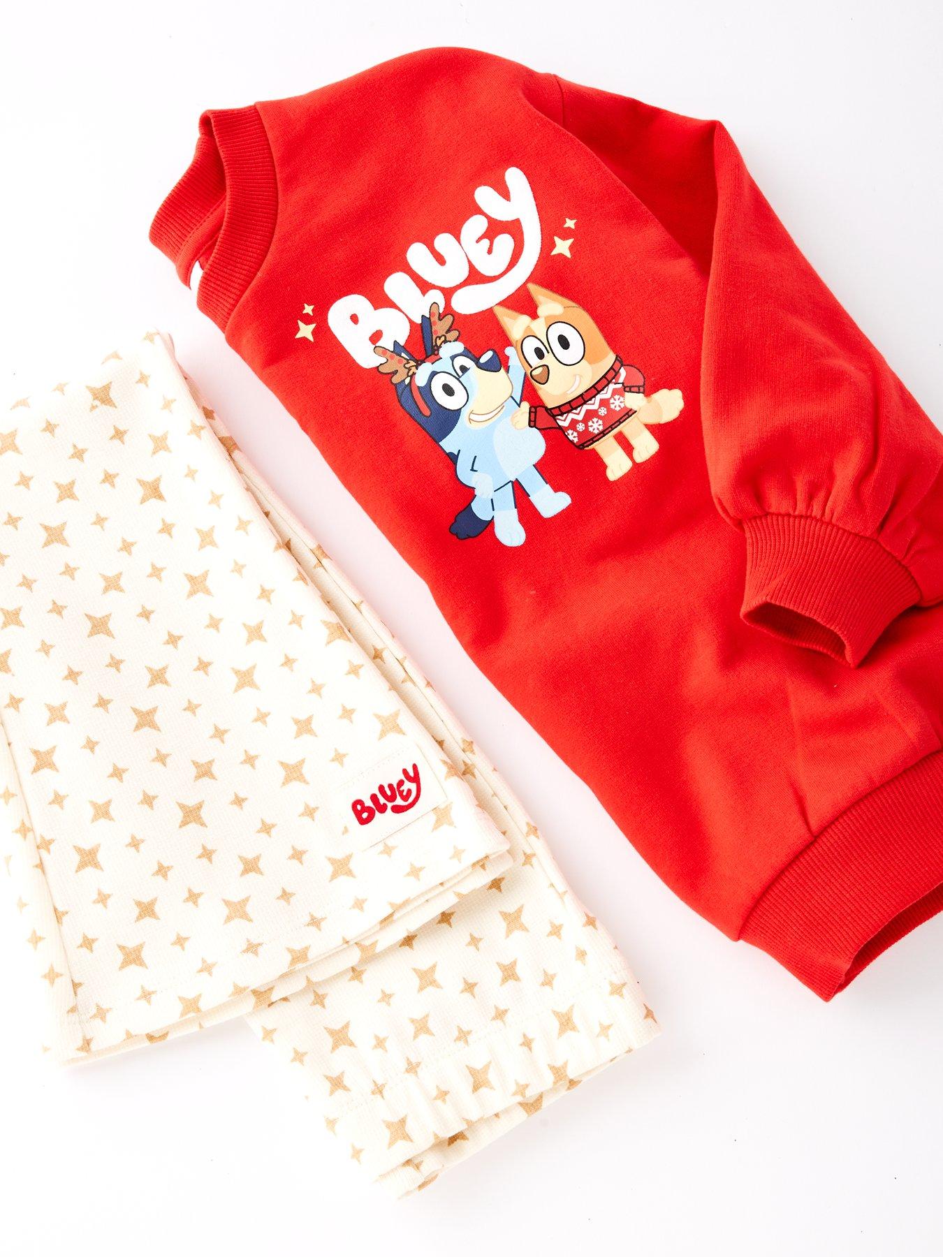Image 4 of 4 of Bluey Bluey Christmas Legging Set - Red