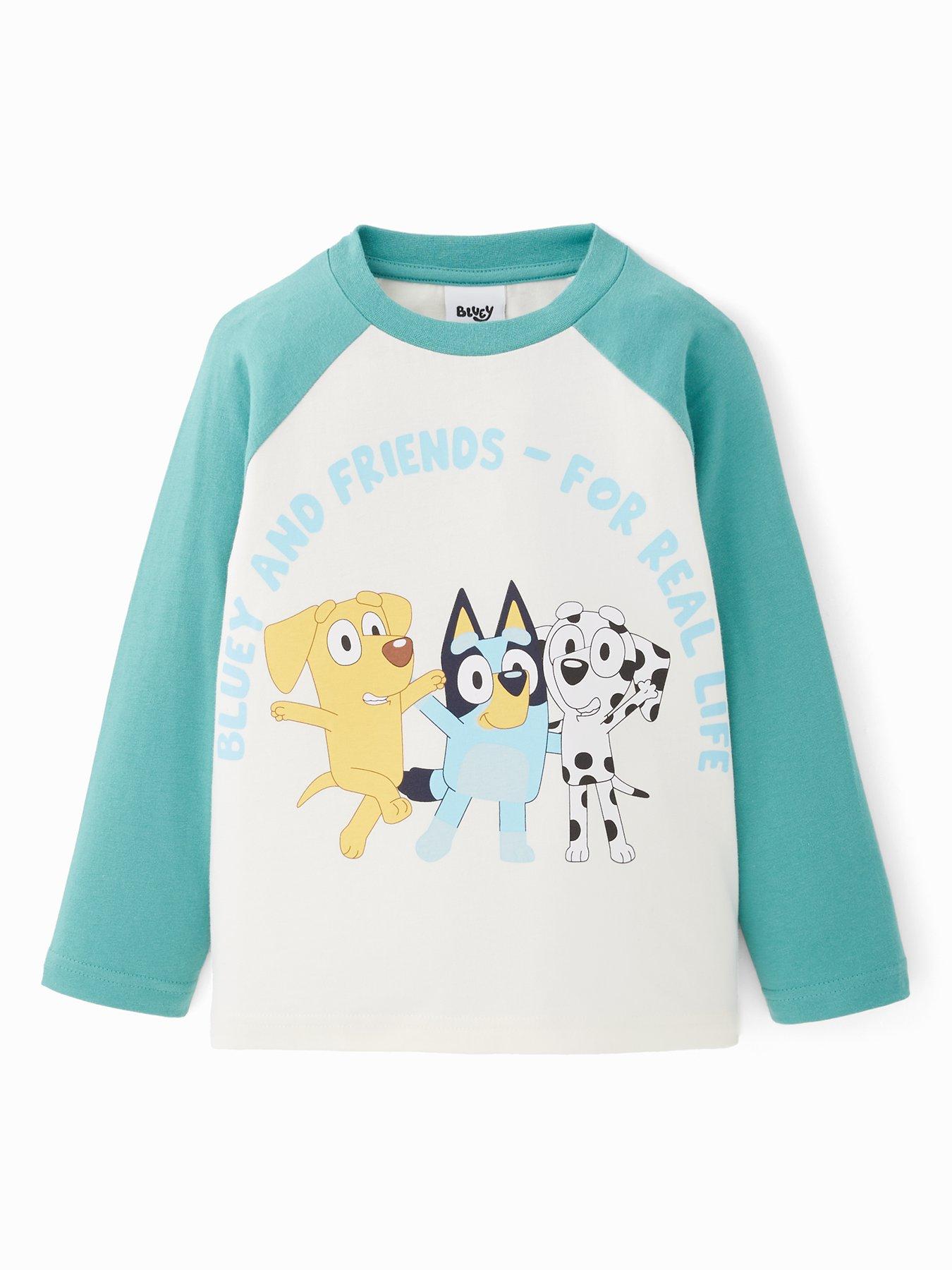 Bluey Bluey Raglan T-Shirts - Green