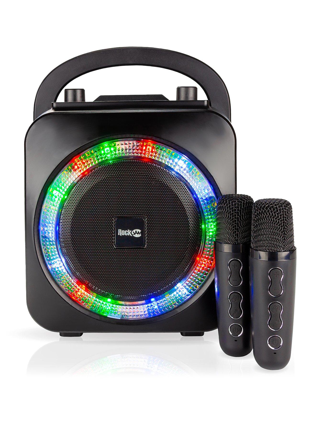 undefined RockJam Party Speaker 2024 Model PS150PL Black with 2 Wireless Mics